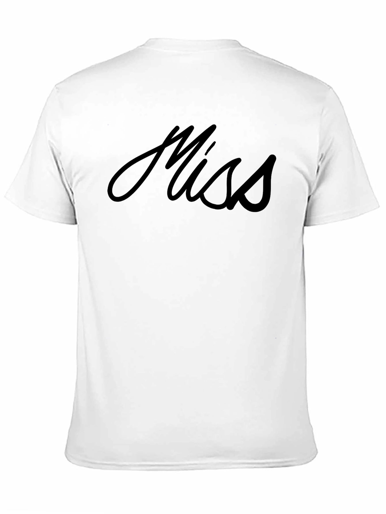 Stylish Miss Graphic Black T-Shirt
