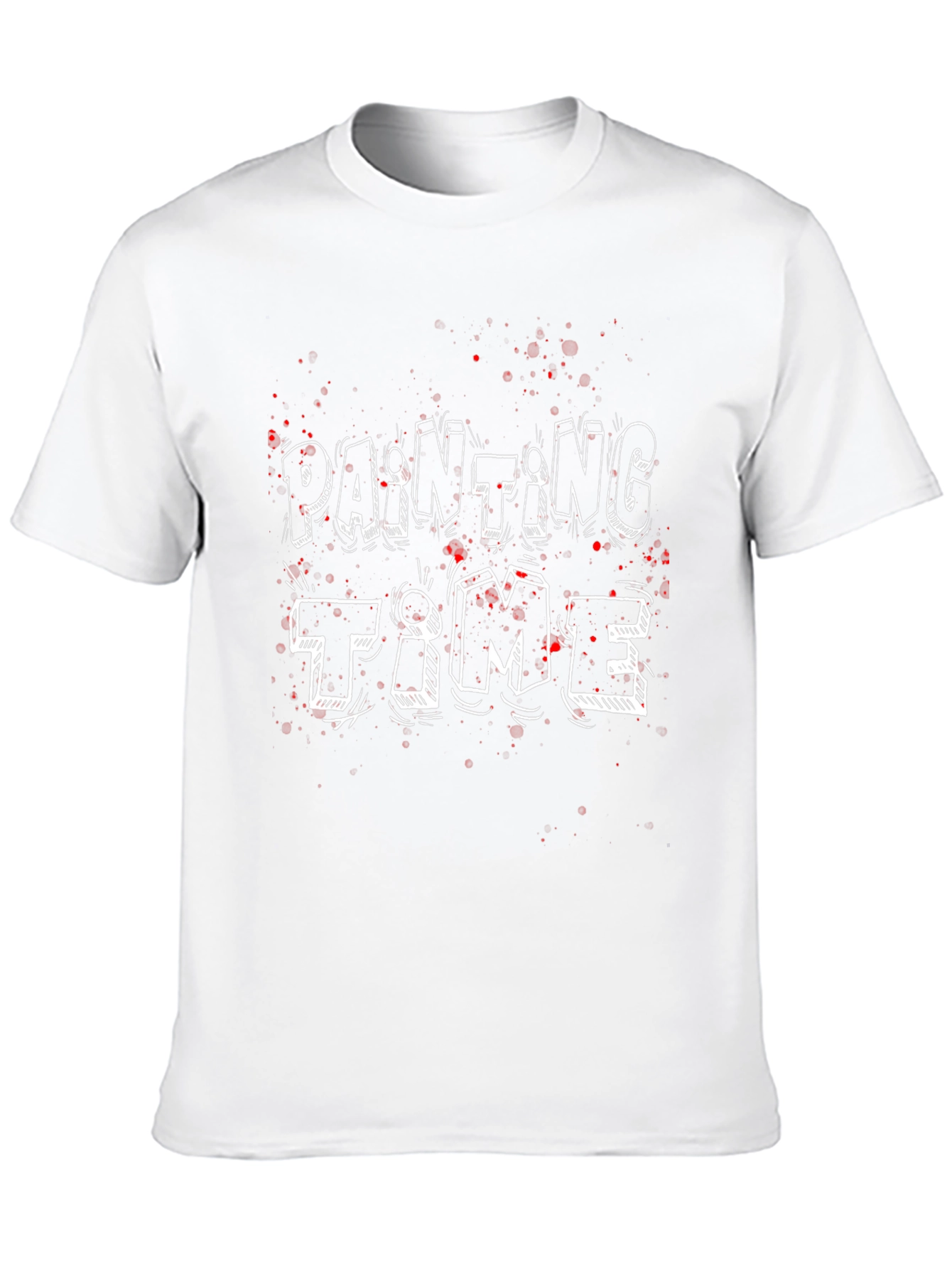 Painting Time Graphic Tee - Fun Artistic Shirt