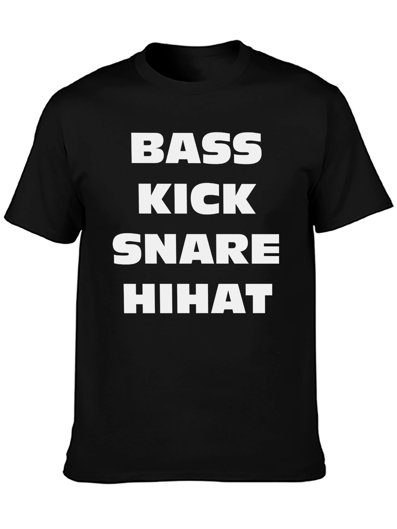 Bass Kick Snare Hihat Graphic Tee