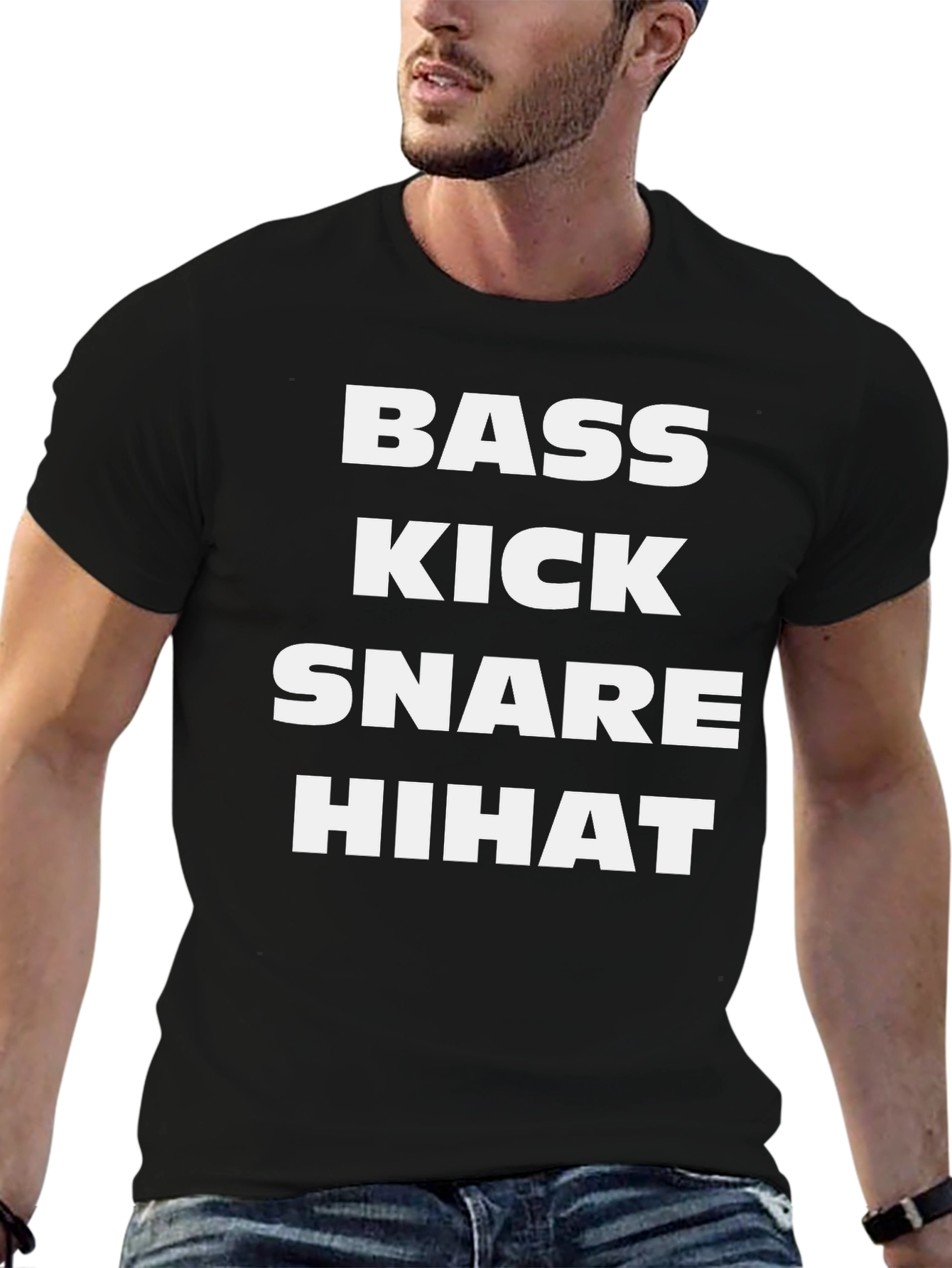 Bass Kick Snare Hihat Graphic Tee