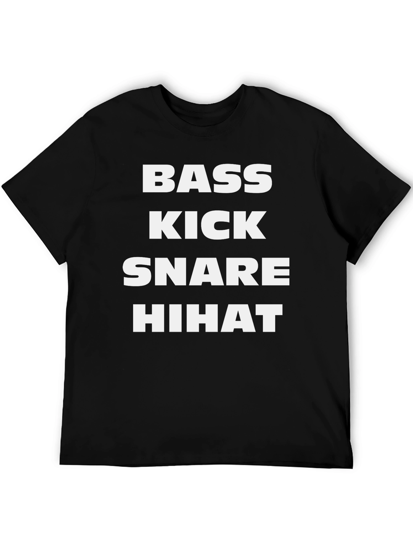Bass Kick Snare Hihat Graphic Tee