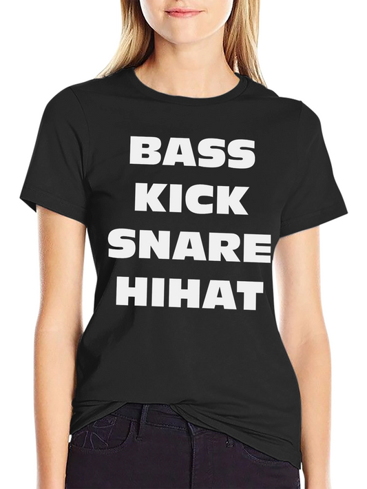Bass Kick Snare Hihat Graphic Tee