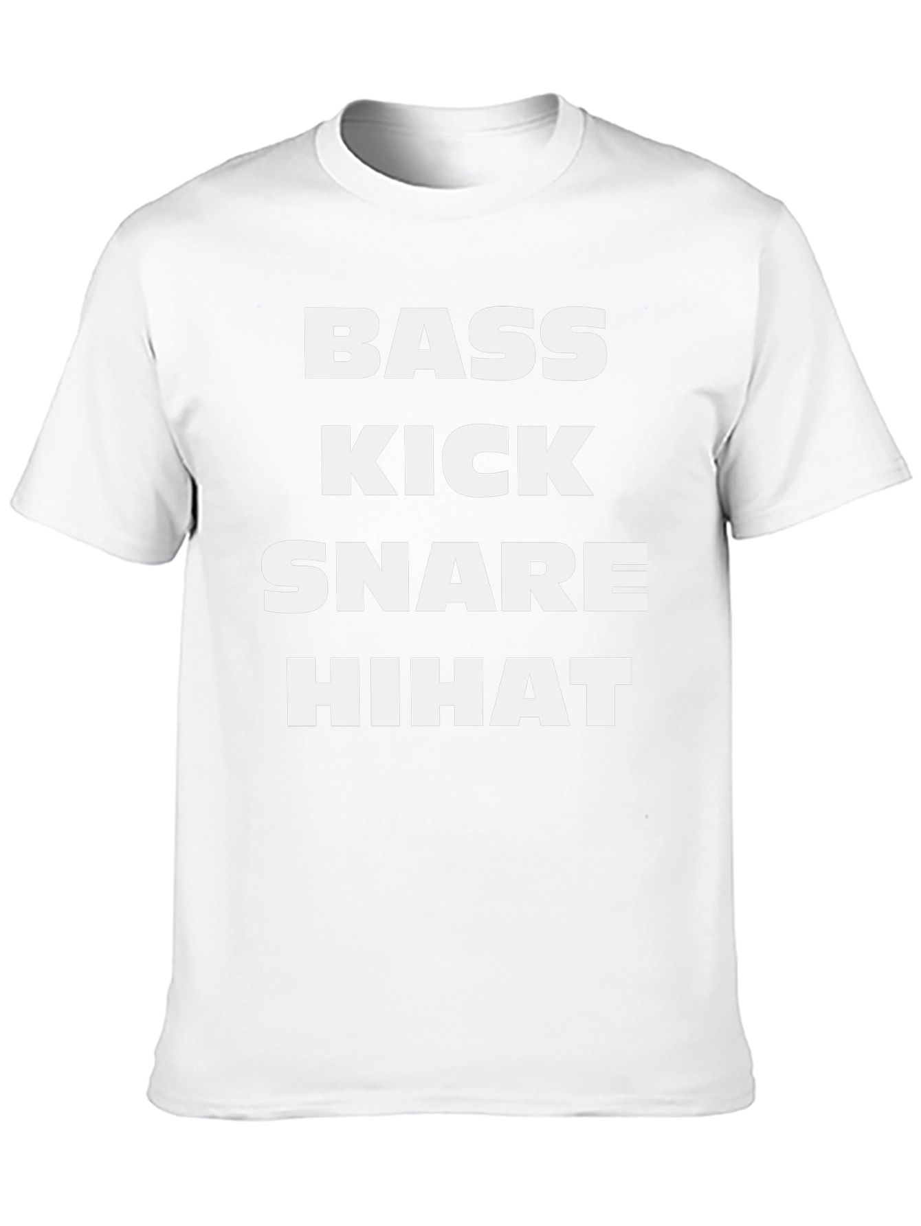 Bass Kick Snare Hihat Graphic Tee