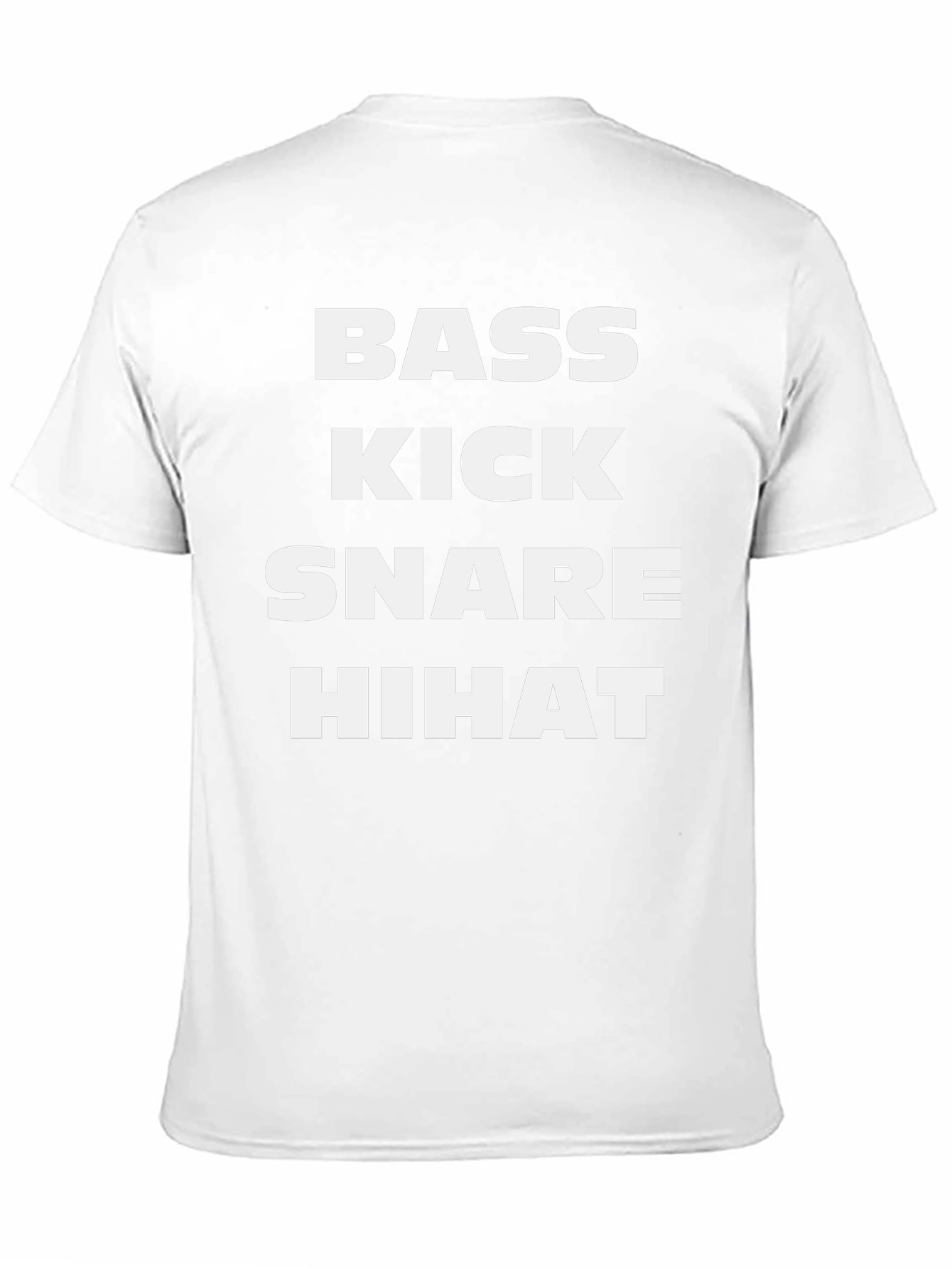 Bass Kick Snare Hihat Graphic Tee