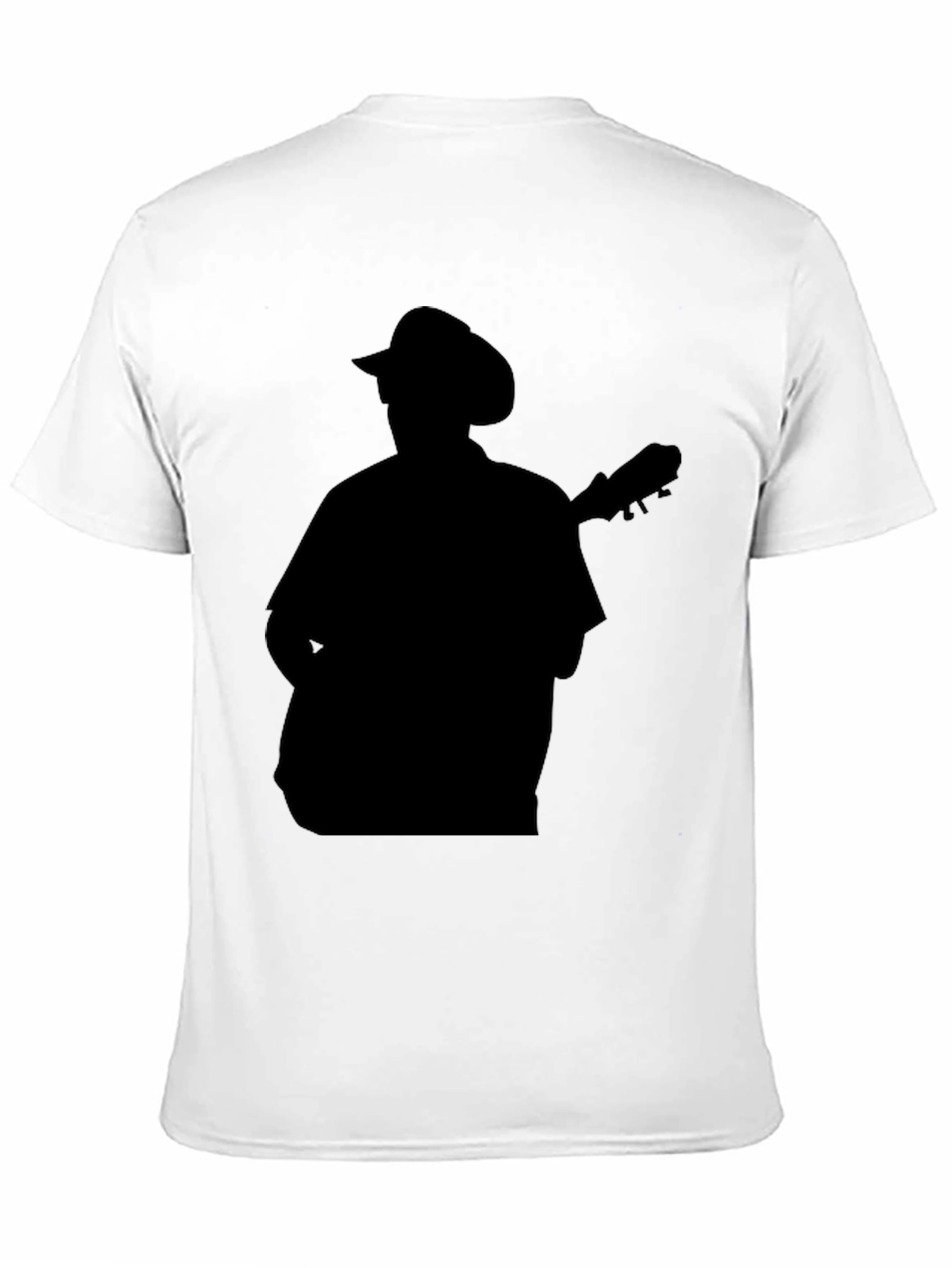 Silhouette Musician Black T-Shirt