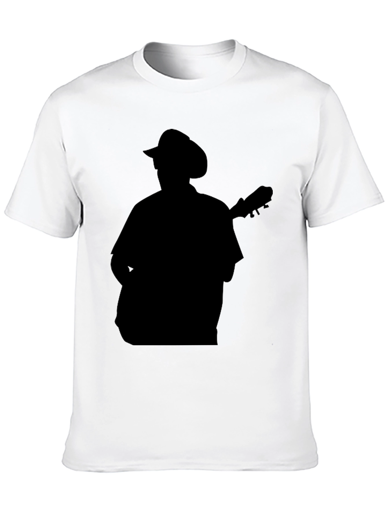 Silhouette Musician Black T-Shirt