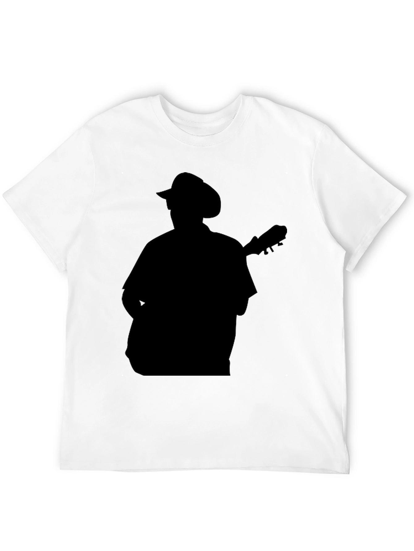 Silhouette Musician Black T-Shirt
