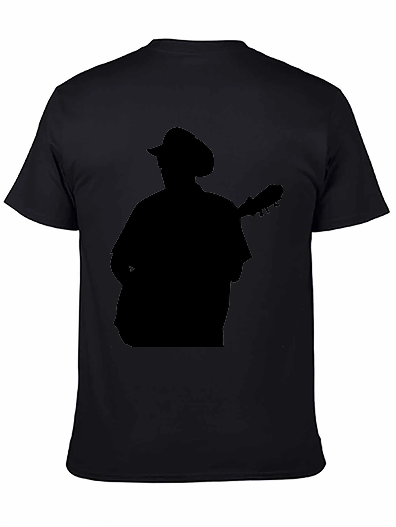 Silhouette Musician Black T-Shirt