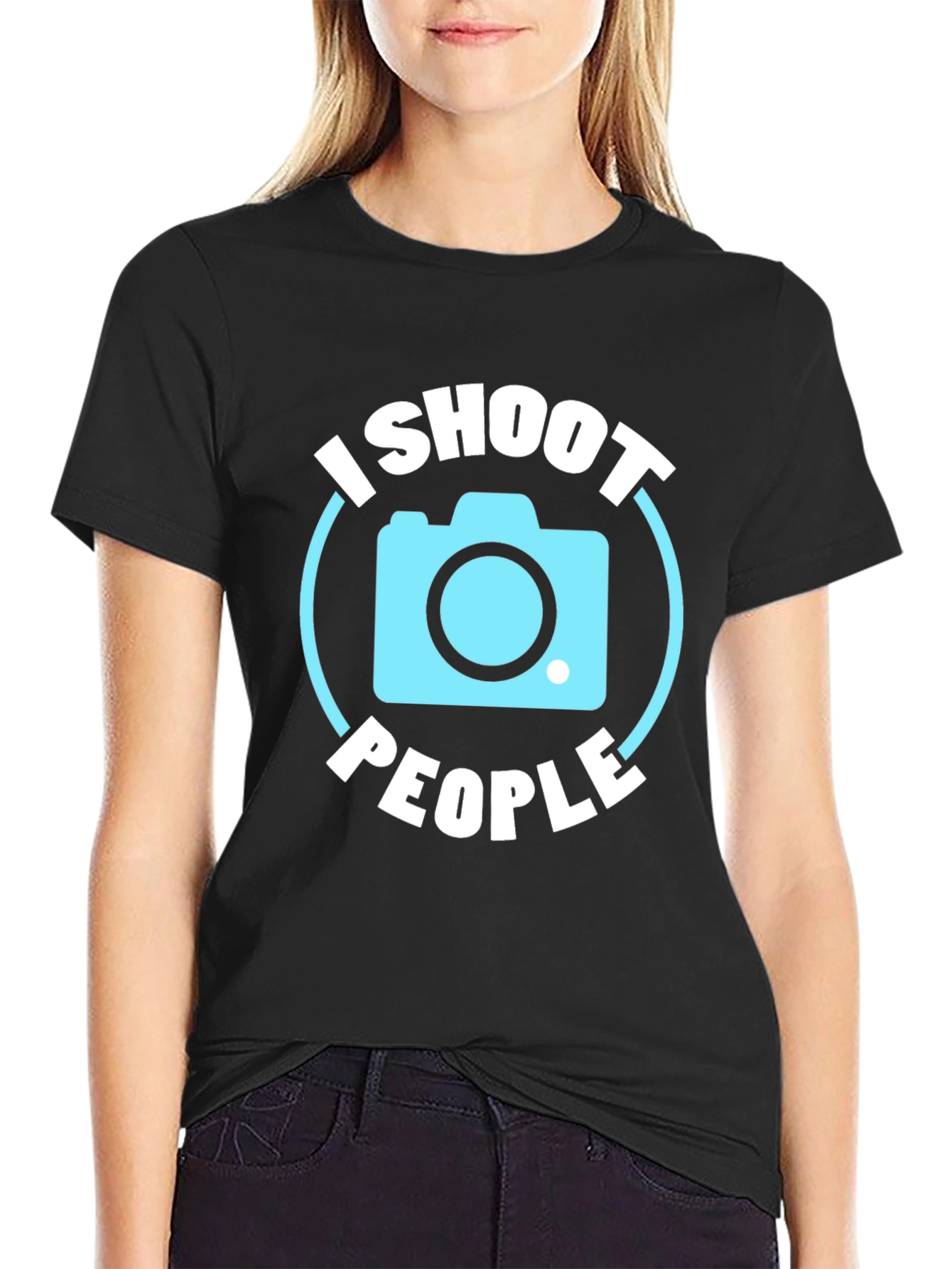 I Shoot People Camera Graphic Tee - Photographer Shirt