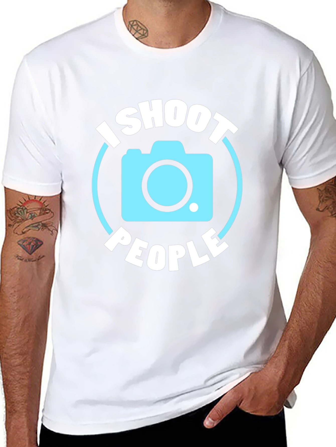 I Shoot People Camera Graphic Tee - Photographer Shirt