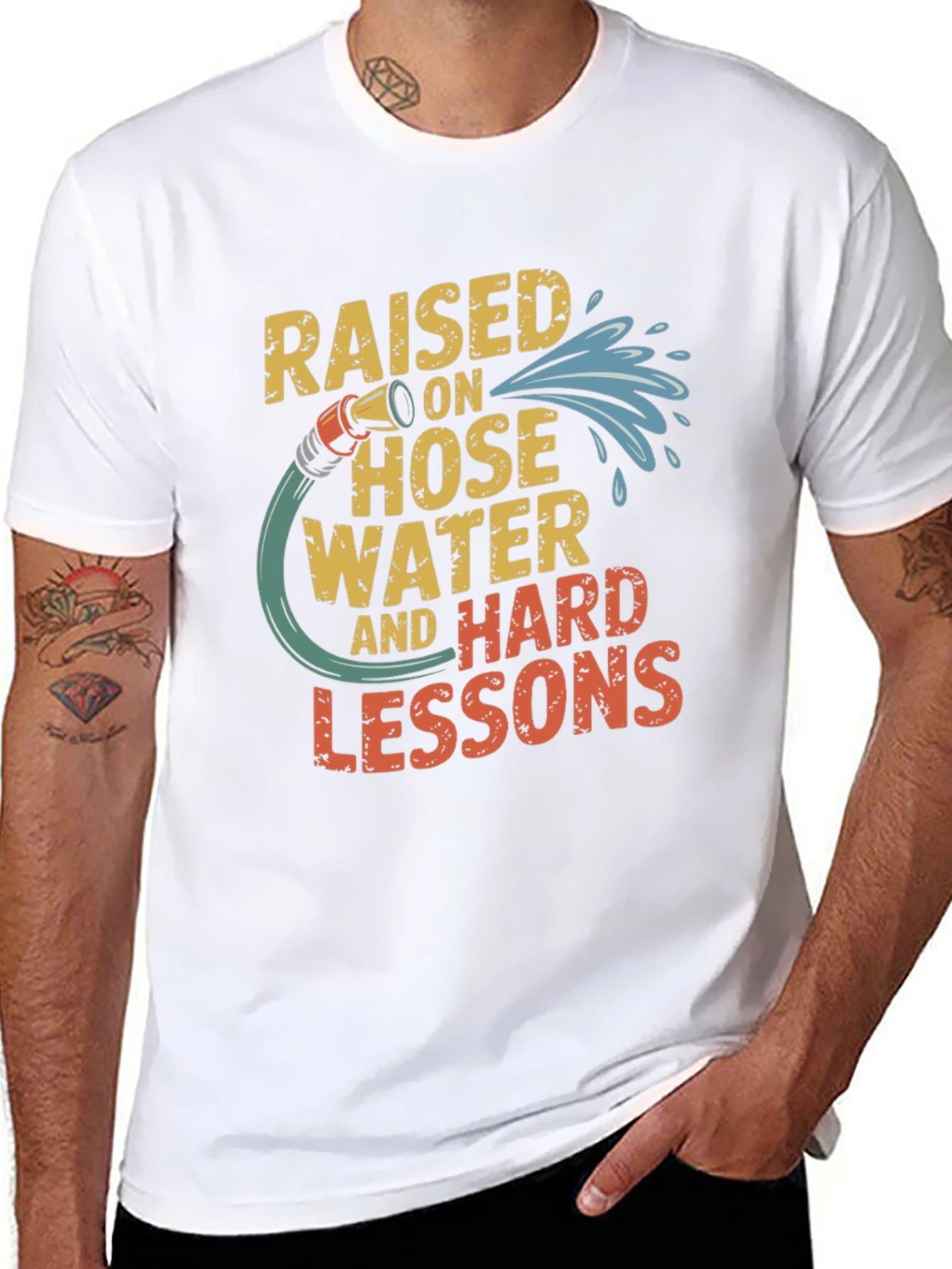 Raised on Hose Water Funny Graphic T-Shirt