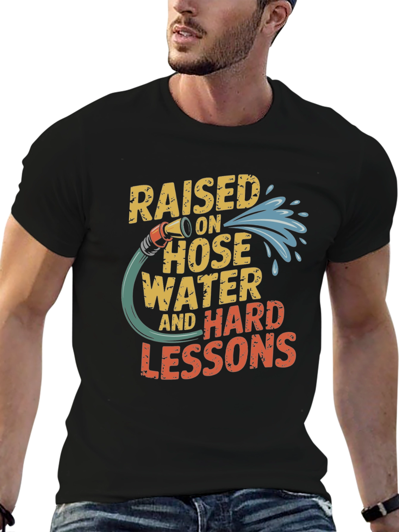 Raised on Hose Water Funny Graphic T-Shirt