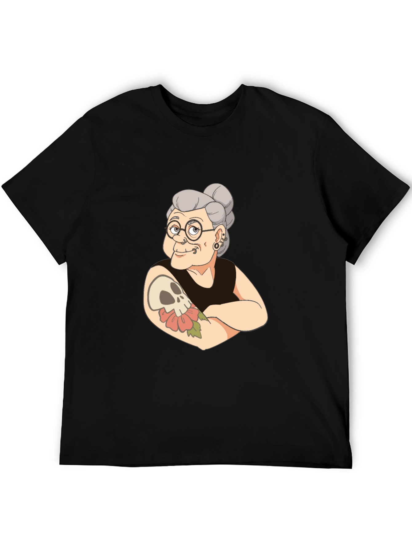 Tattooed Grandma Graphic Tee - Cool & Edgy!