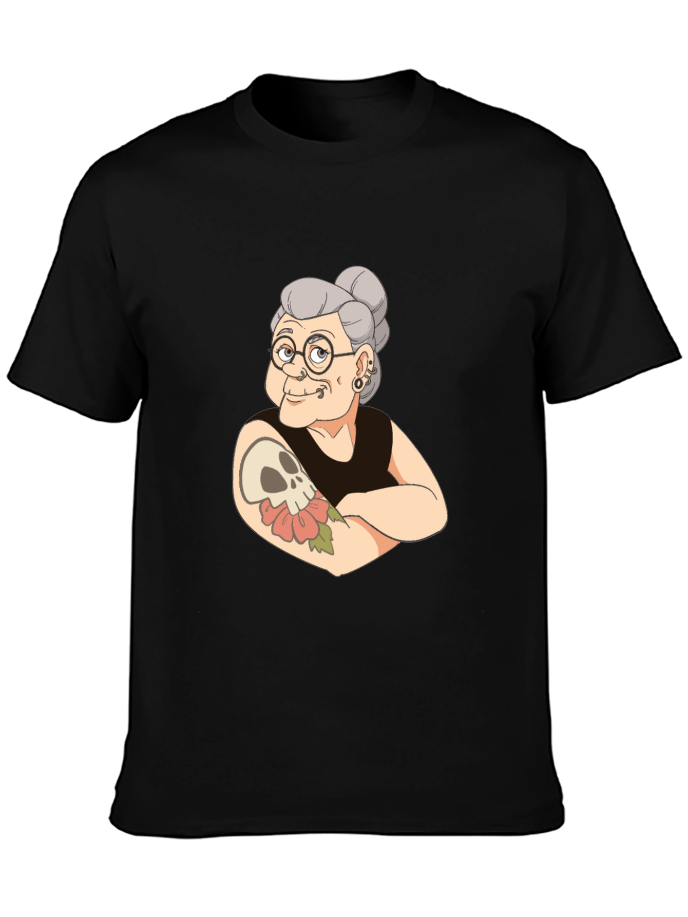 Tattooed Grandma Graphic Tee - Cool & Edgy!