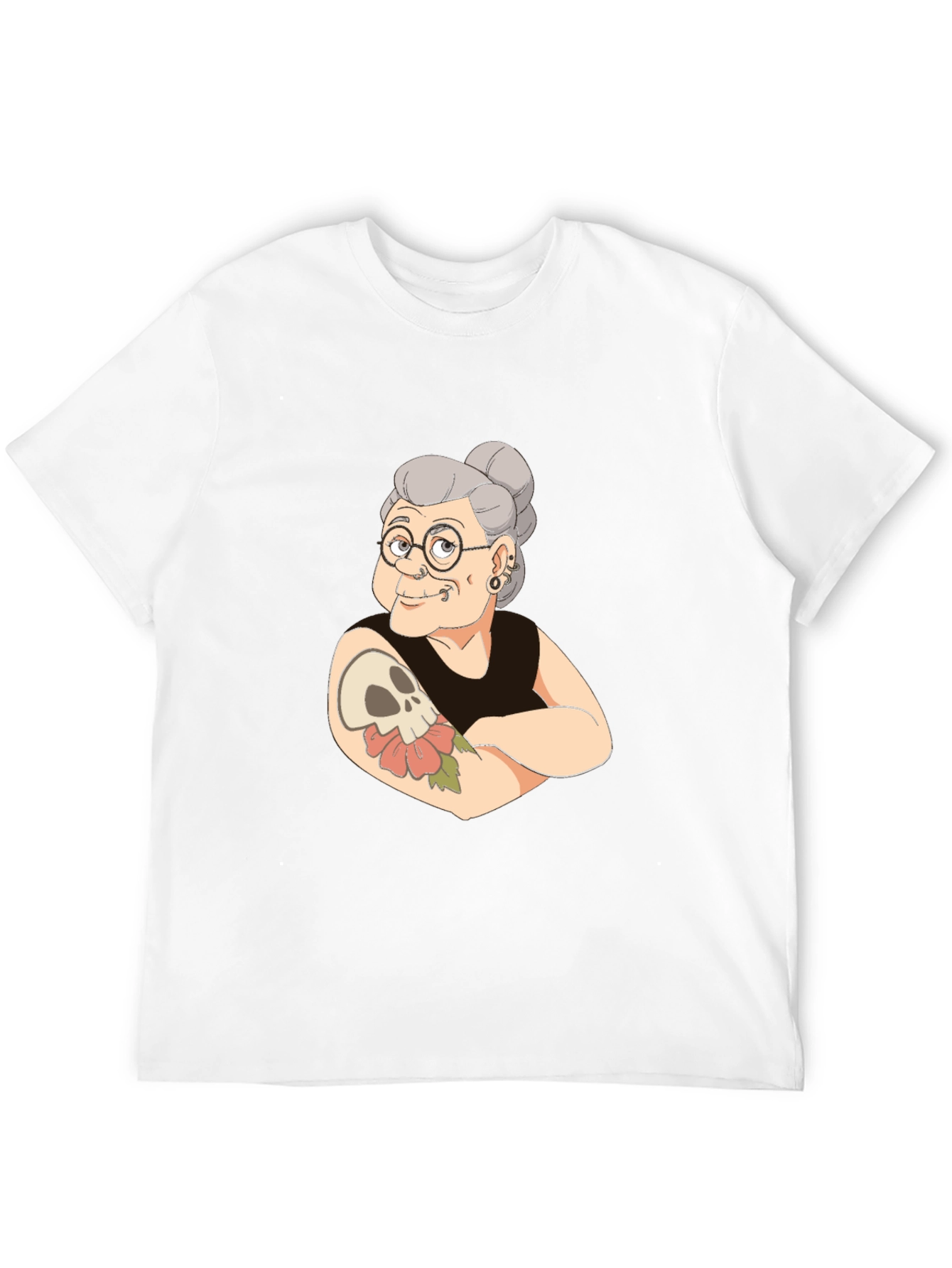 Tattooed Grandma Graphic Tee - Cool & Edgy!