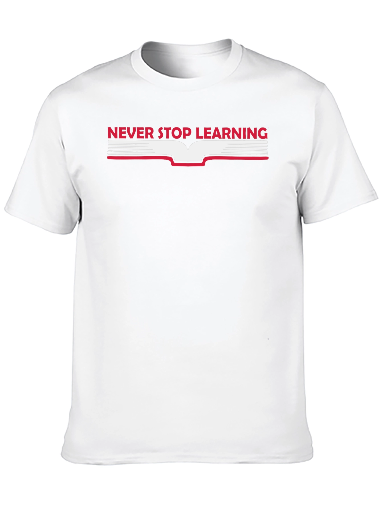 Never Stop Learning Graphic Tee - Black