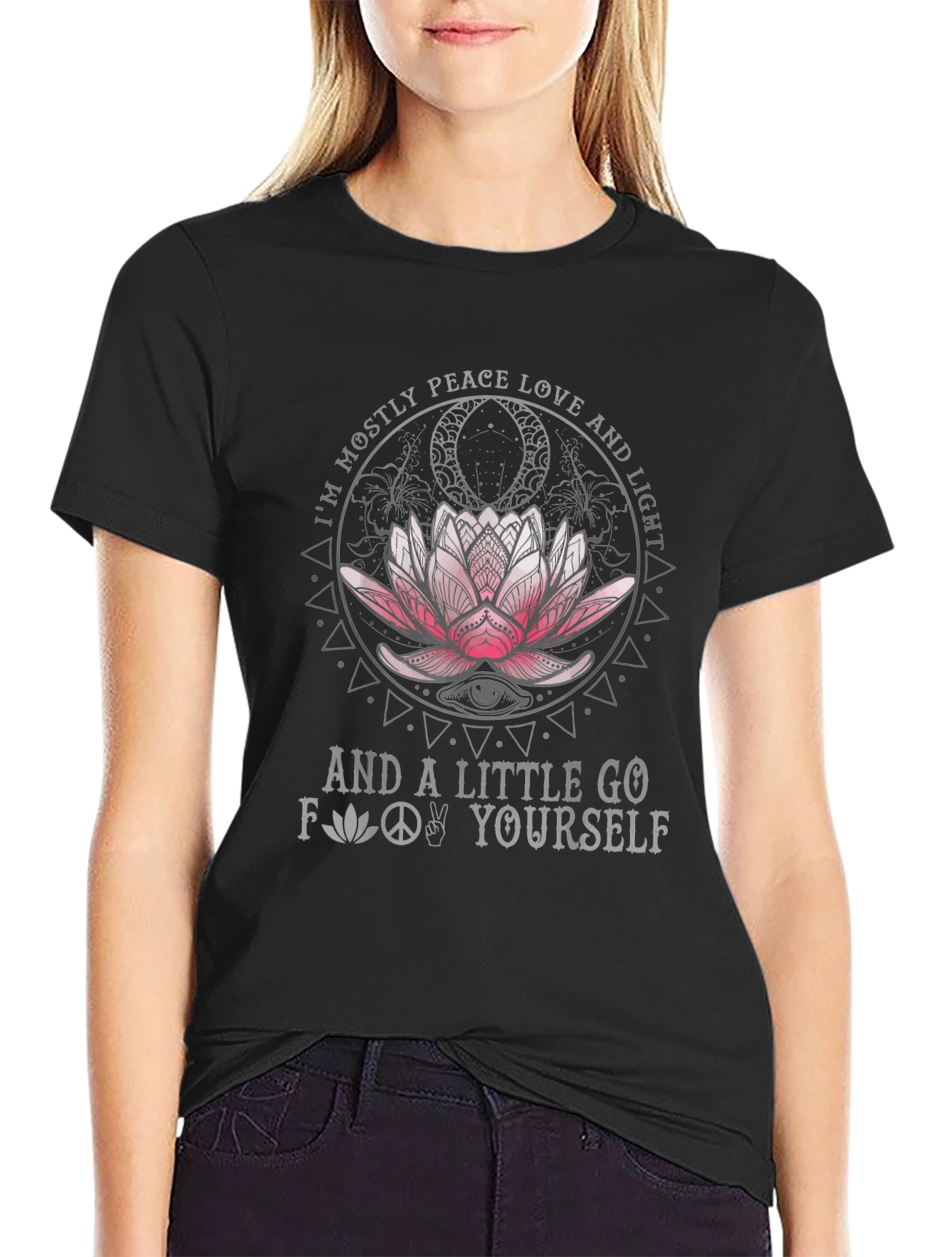 Peace Love Light Graphic T-Shirt