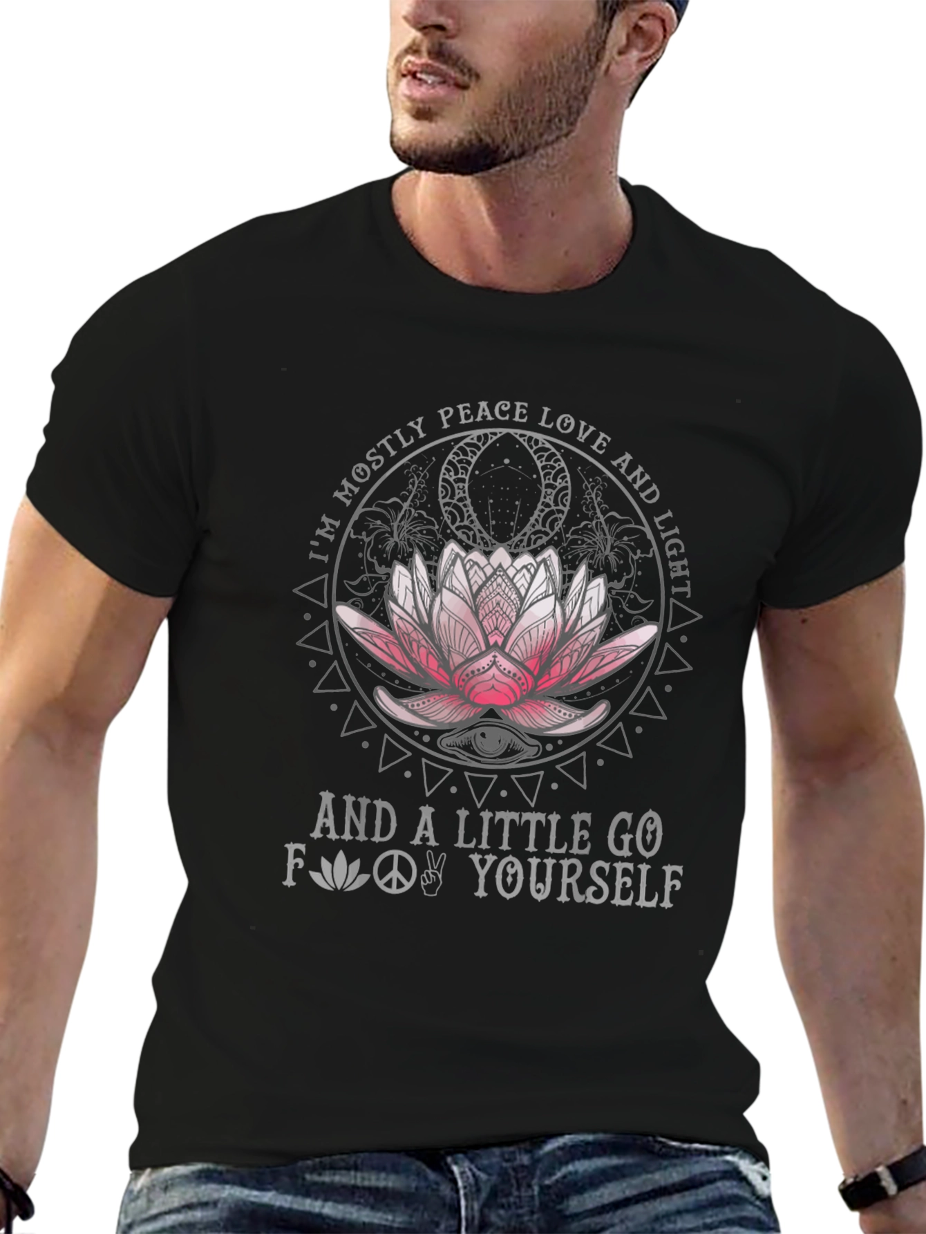 Peace Love Light Graphic T-Shirt