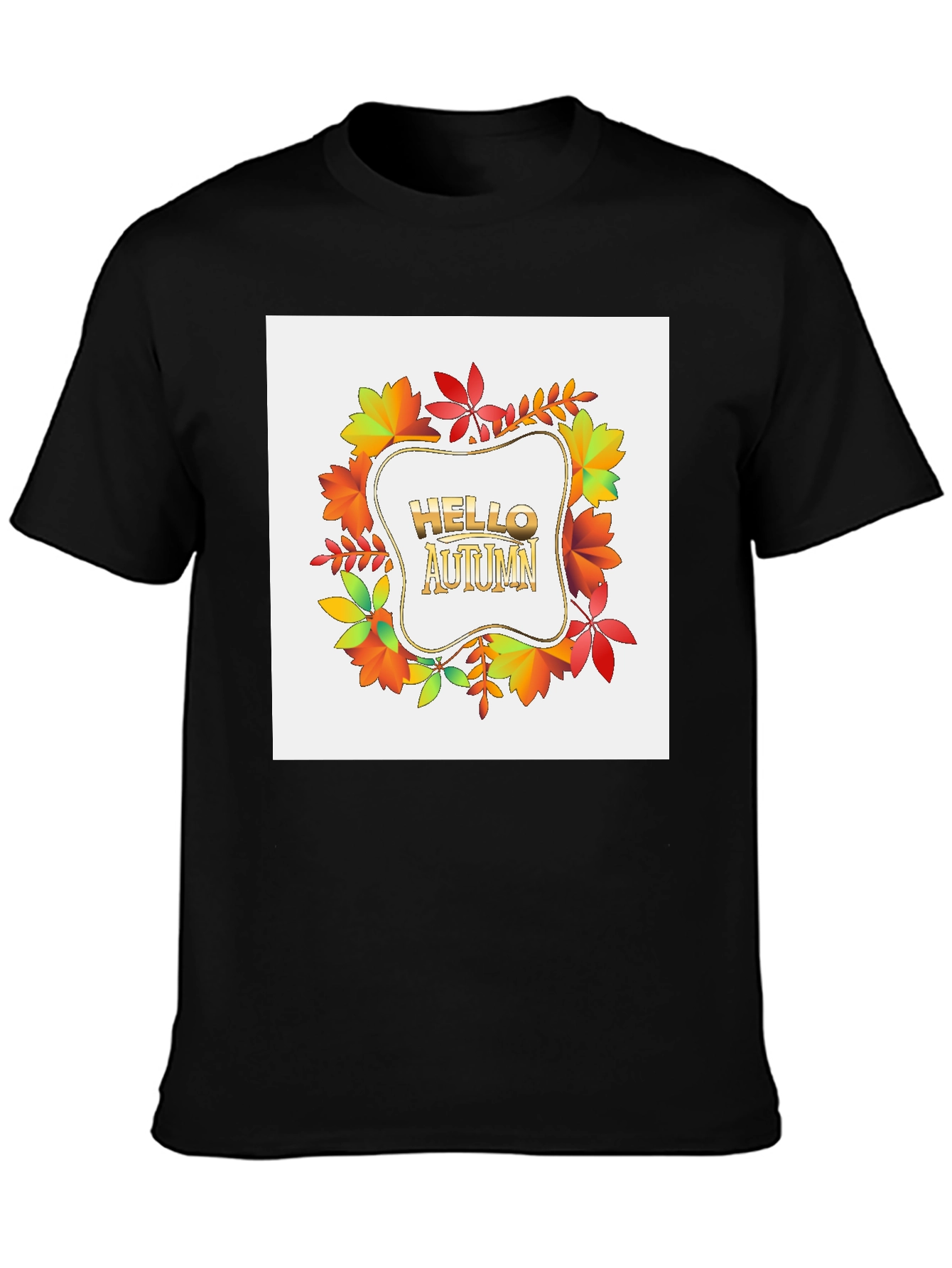 Hello Autumn Graphic Tee - Fall Season Shirt