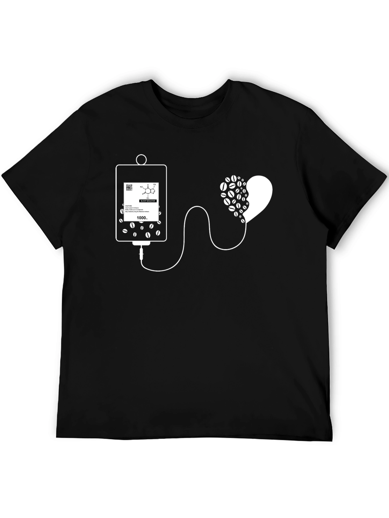 Coffee IV Drip T-Shirt - Caffeine Lover Tee