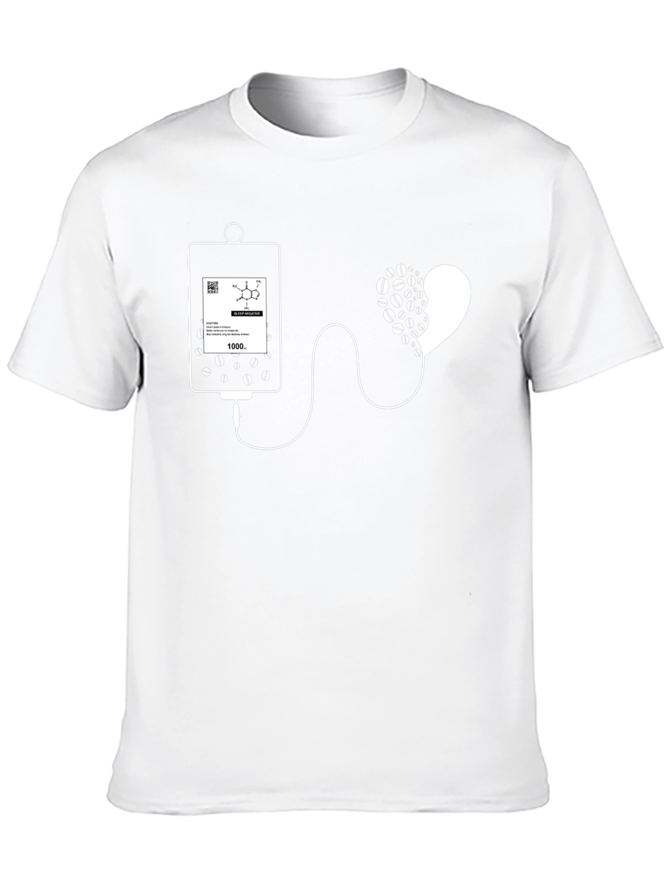 Coffee IV Drip T-Shirt - Caffeine Lover Tee