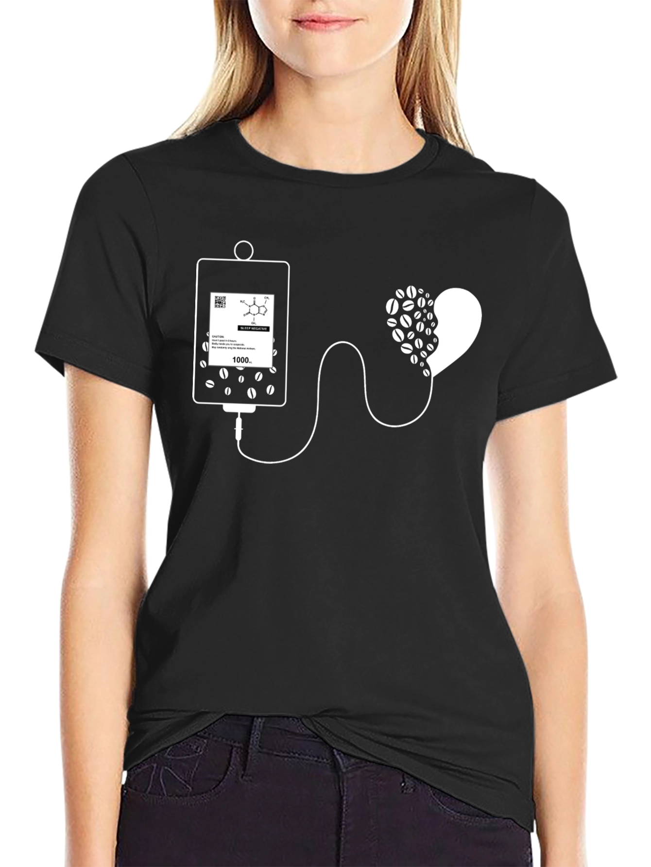 Coffee IV Drip T-Shirt - Caffeine Lover Tee