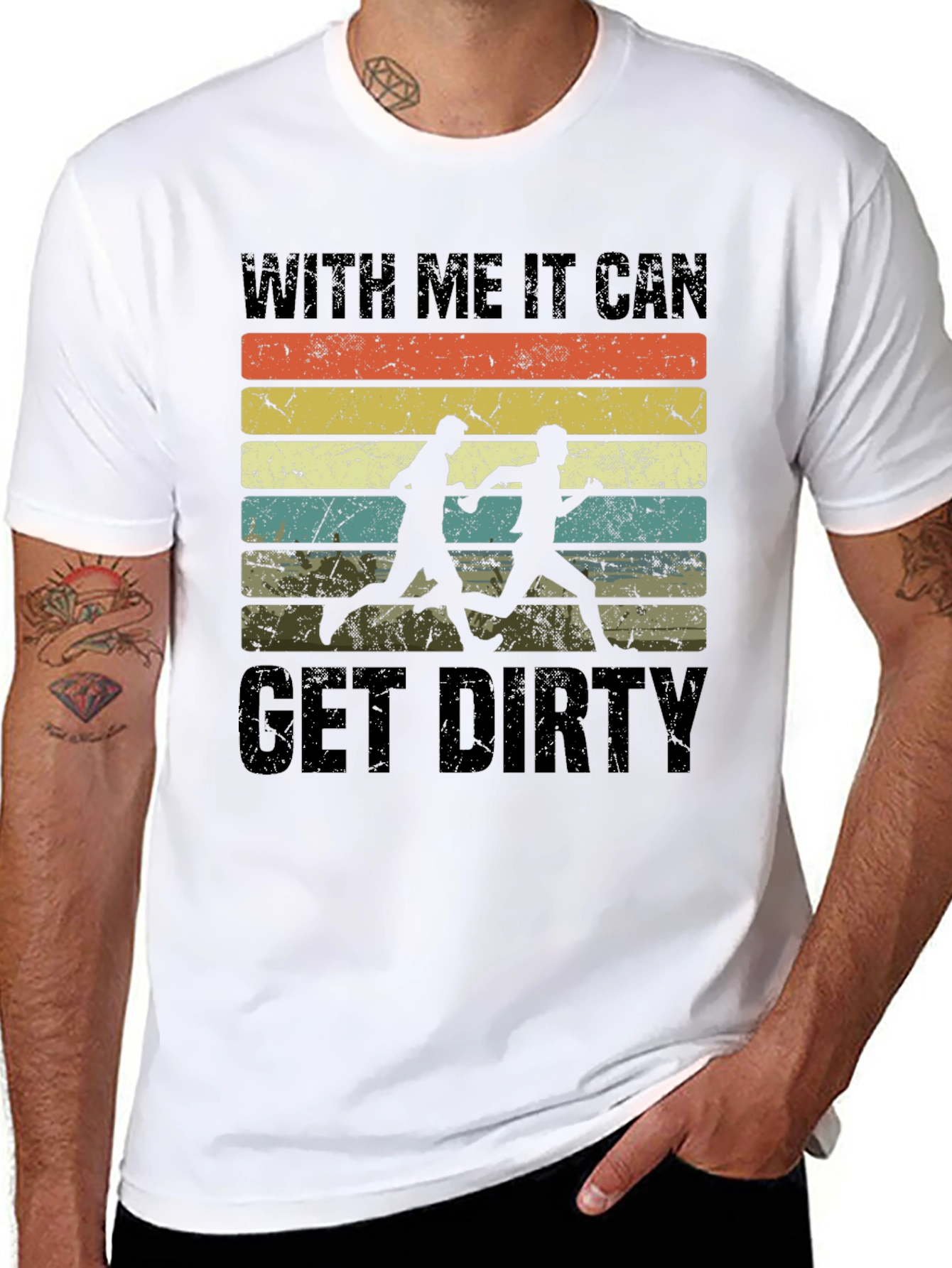 Trail Running Get Dirty Graphic Tee