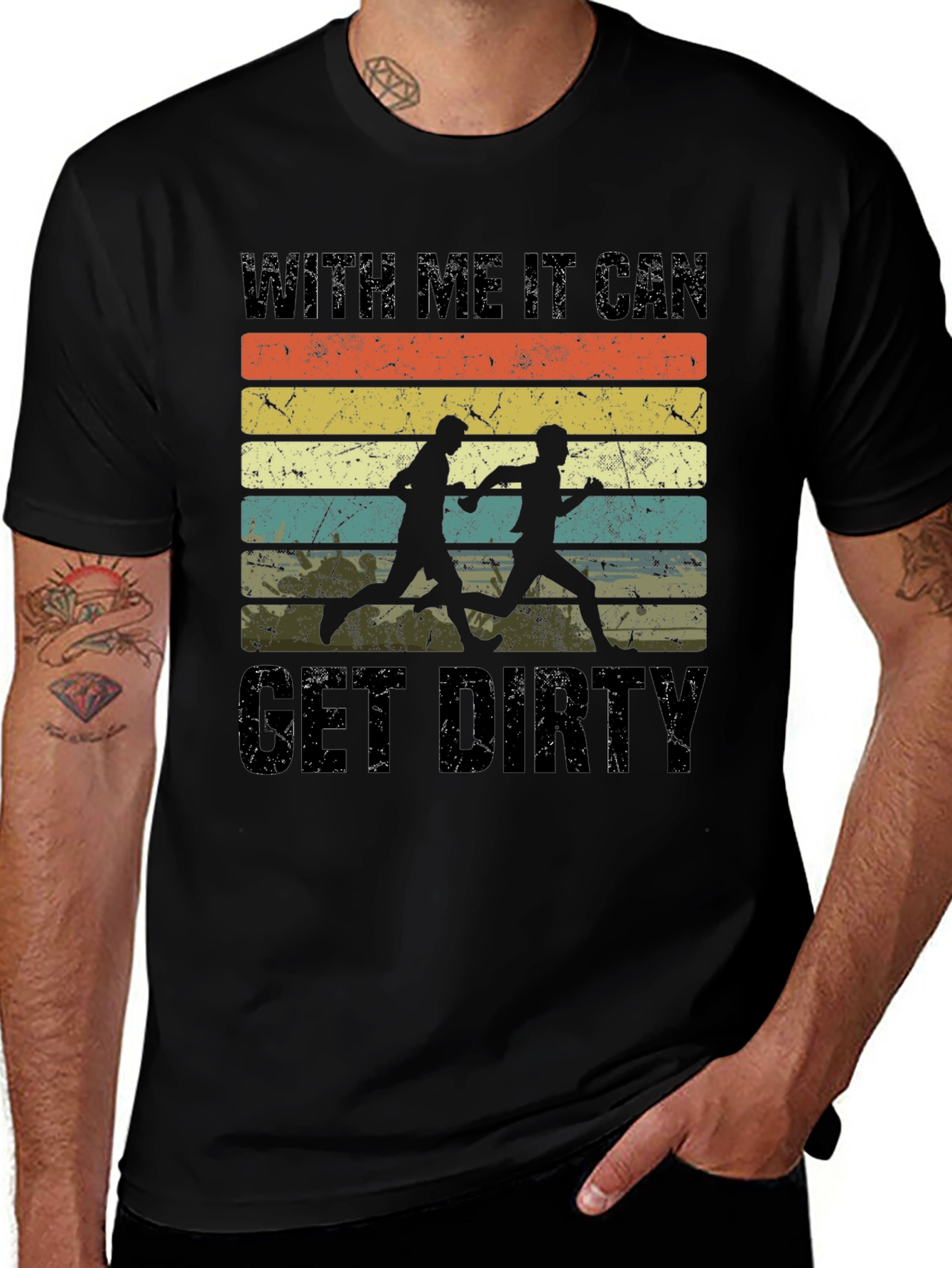 Trail Running Get Dirty Graphic Tee