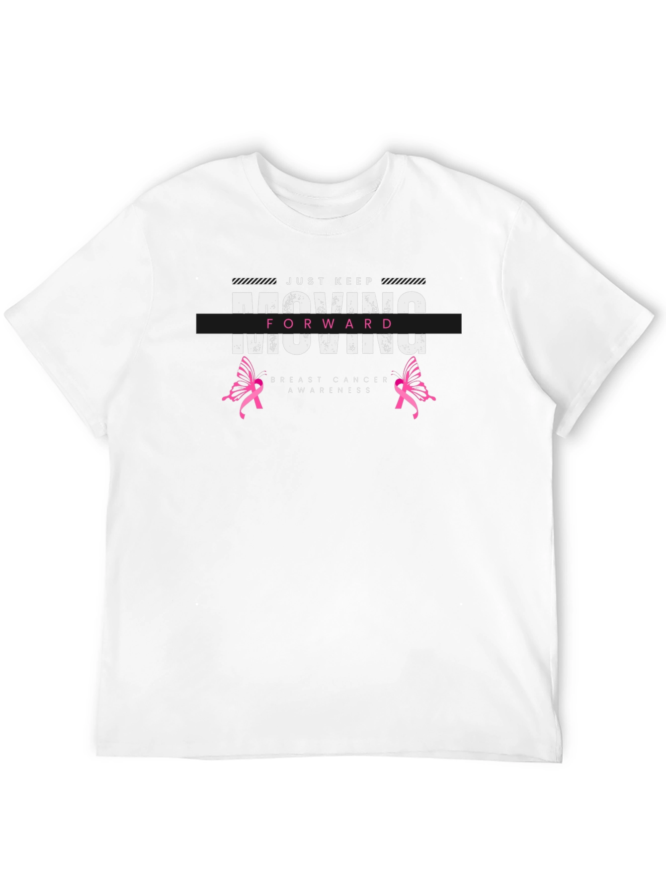 Moving Forward Breast Cancer Awareness Graphic T-Shirt
