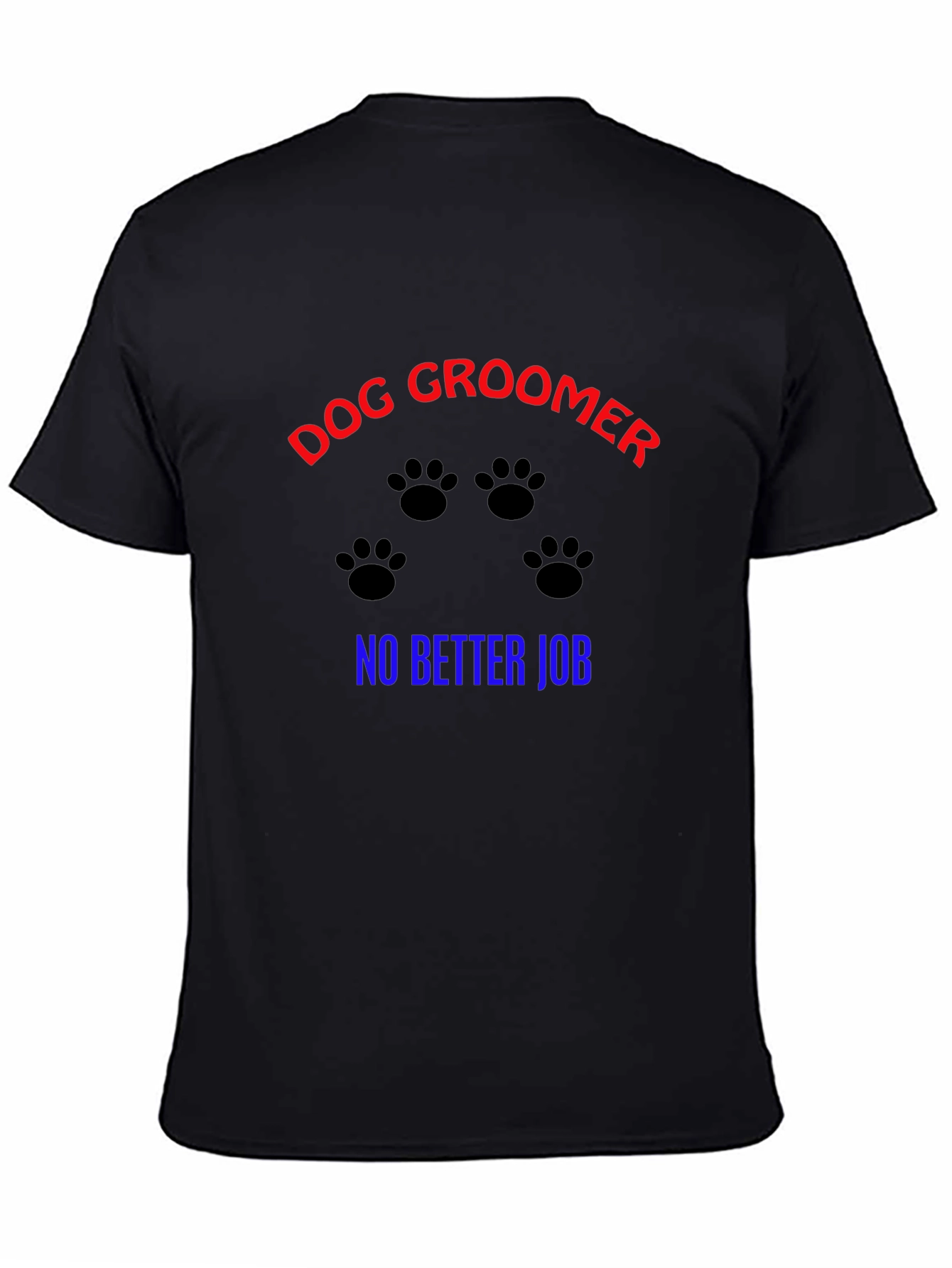 Dog Groomer T-Shirt - Paw Print Design