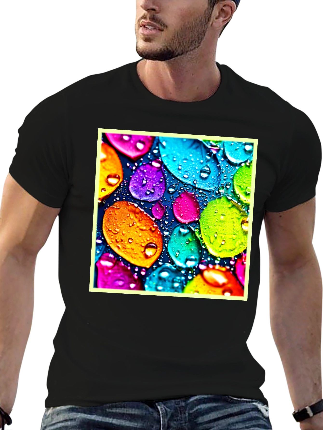Vibrant Droplet Design Tee
