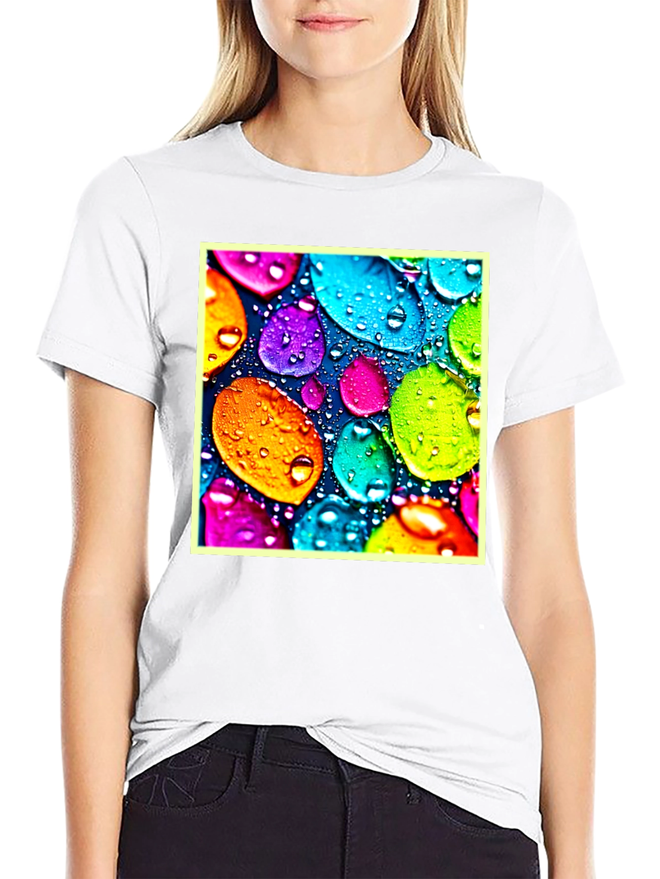 Vibrant Droplet Design Tee