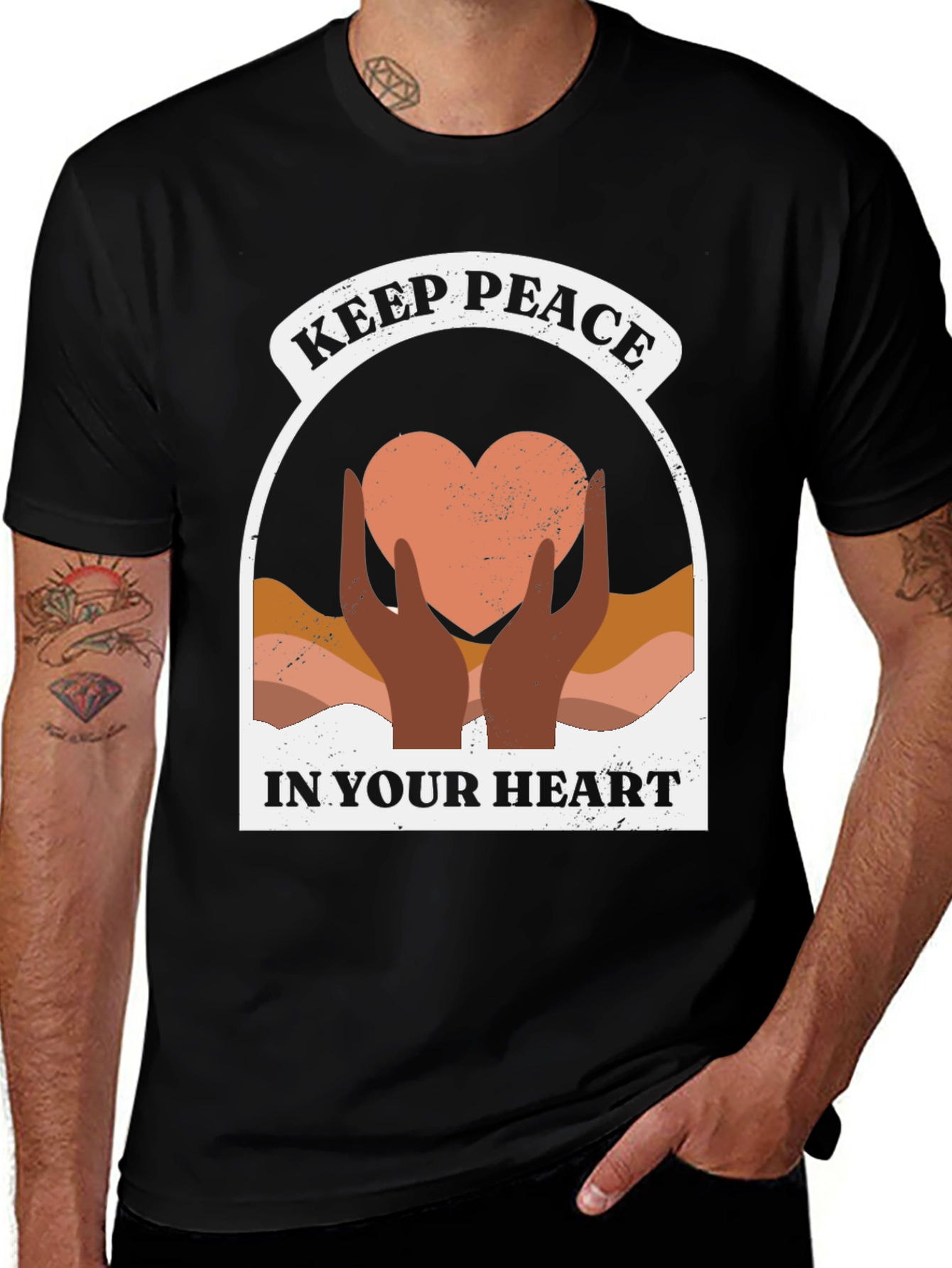 Keep Peace in Your Heart Graphic T-Shirt