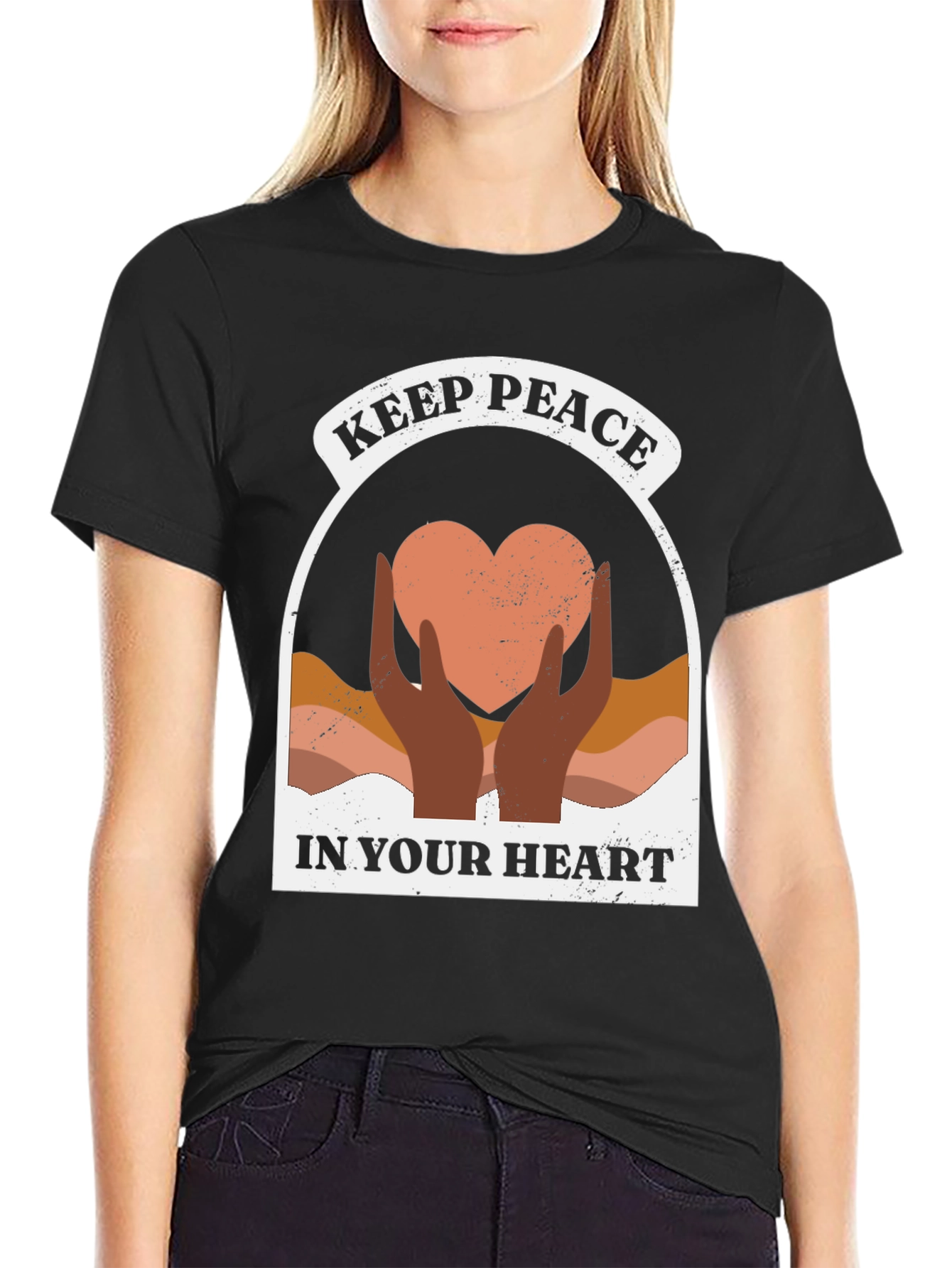 Keep Peace in Your Heart Graphic T-Shirt