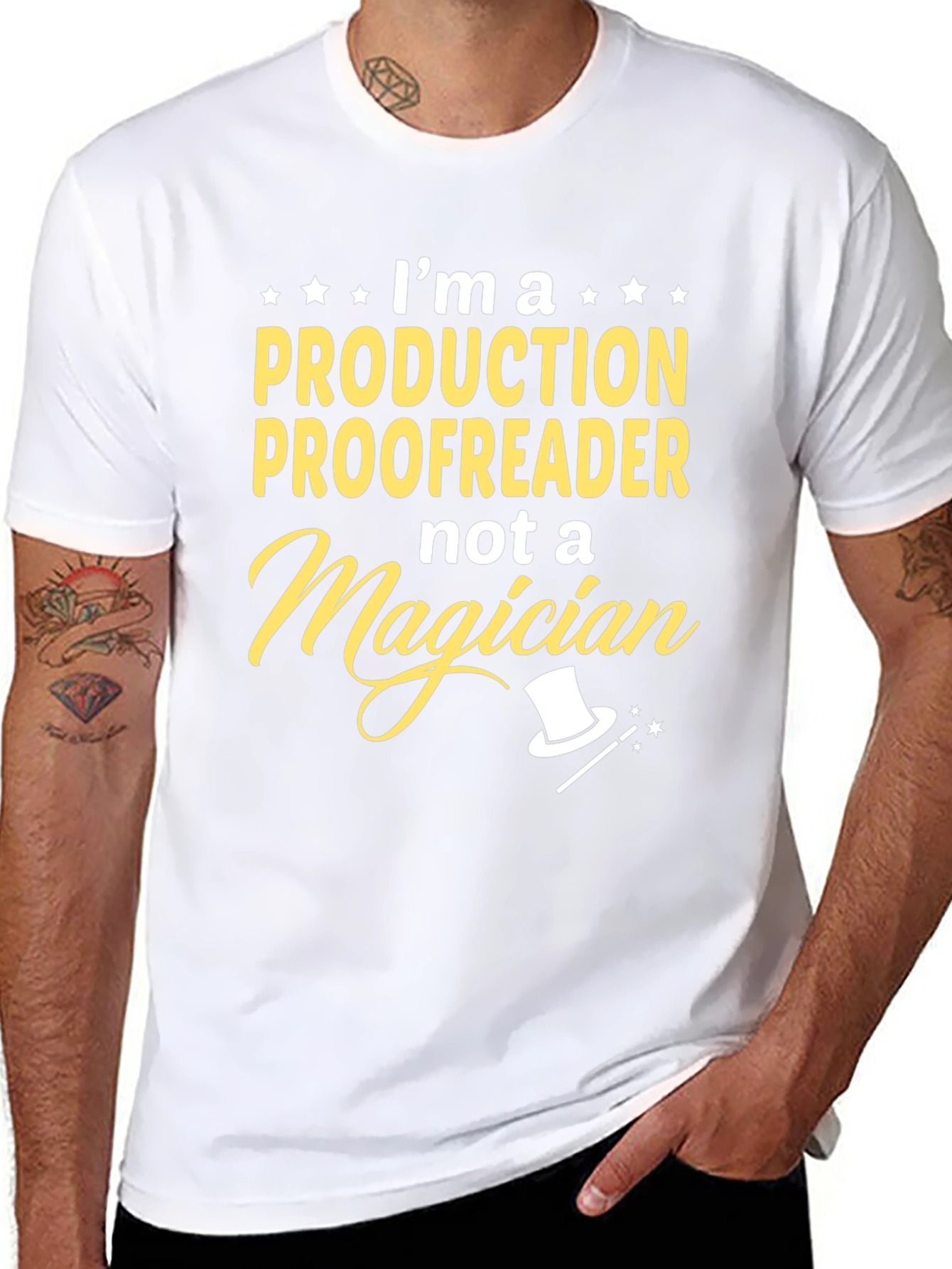 Production Proofreader Not Magician T-Shirt