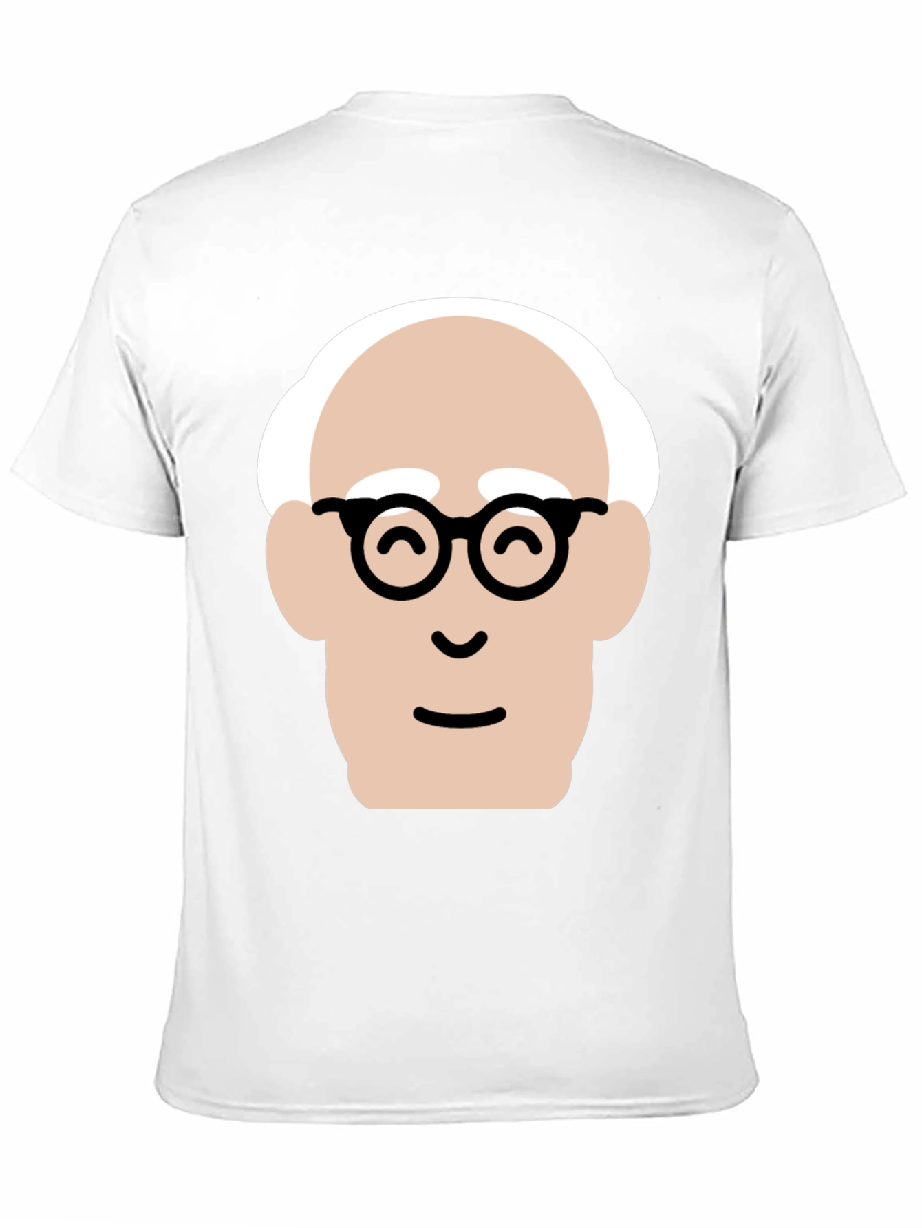 Funny Cartoon Face Black T-Shirt
