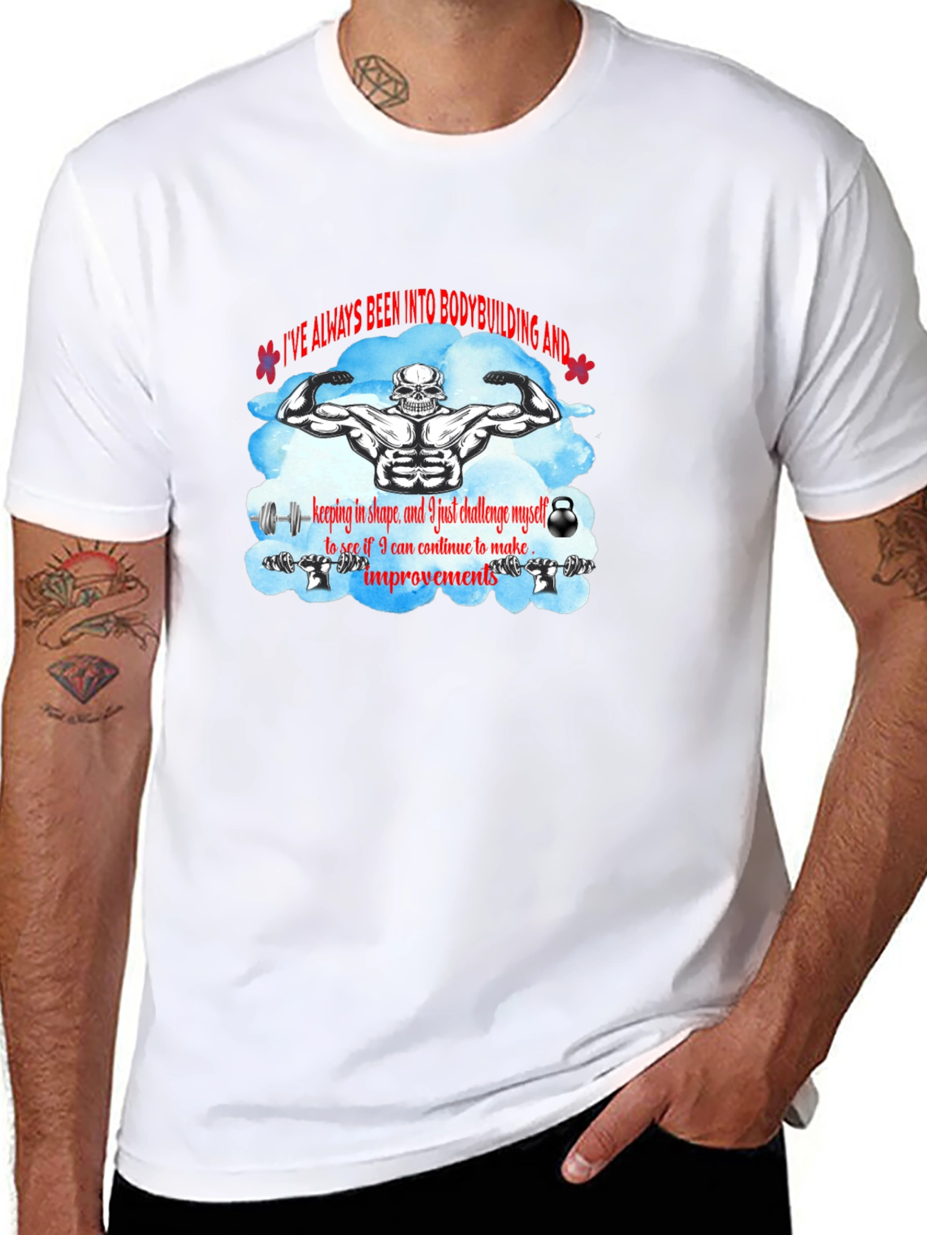 Bodybuilding T-Shirt: Challenge Yourself!