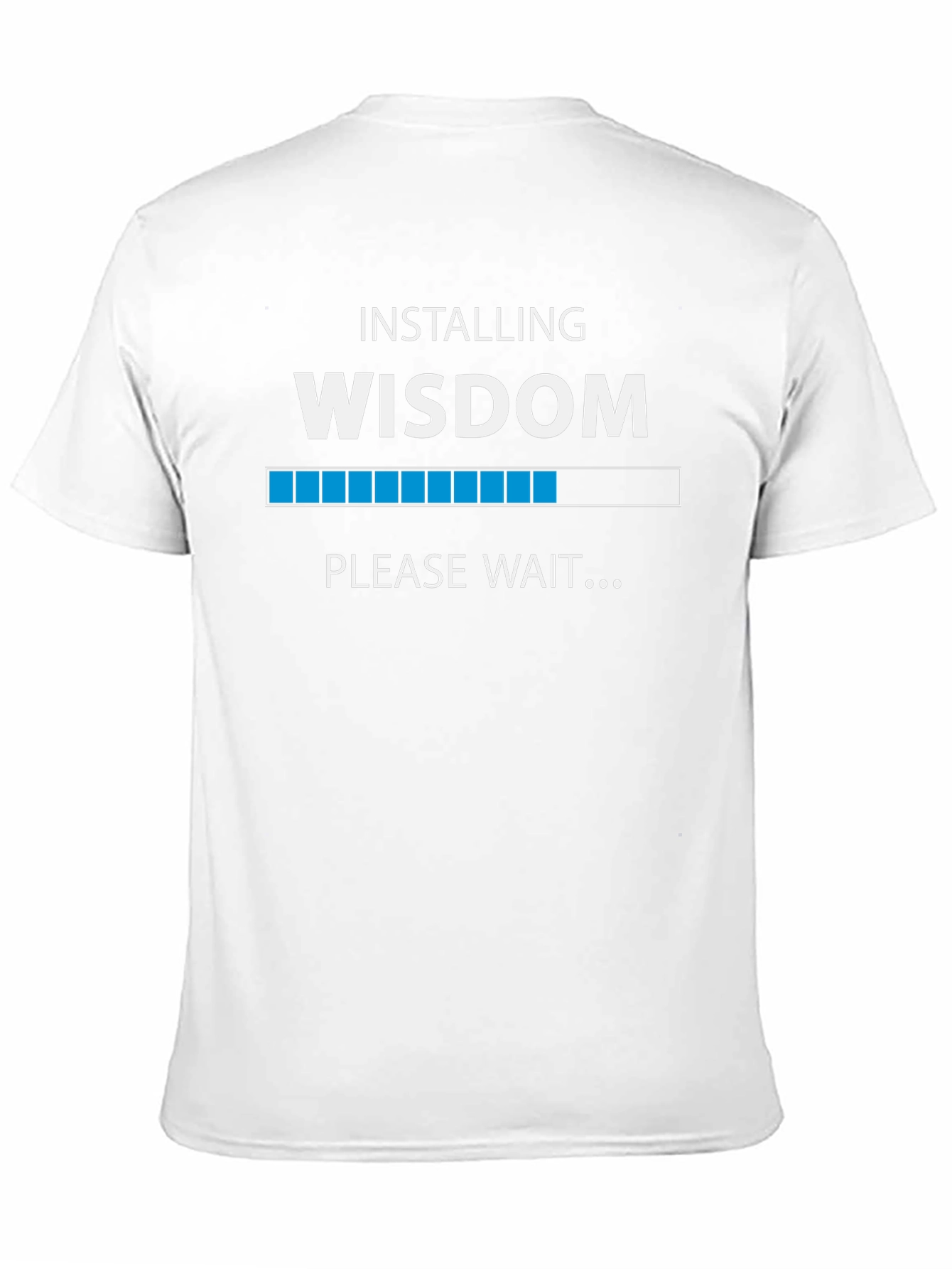 Installing Wisdom Graphic Tee - Black Cotton T-Shirt