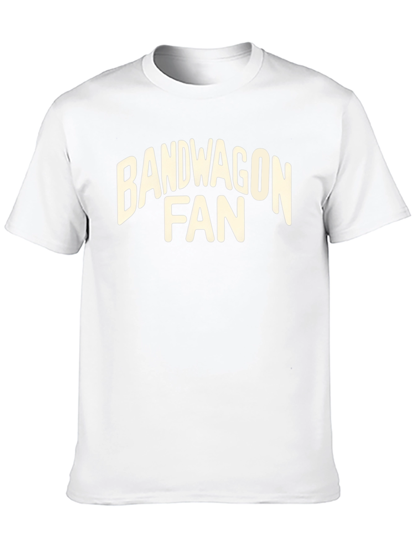 Bandwagon Fan Black Crew Neck T-Shirt