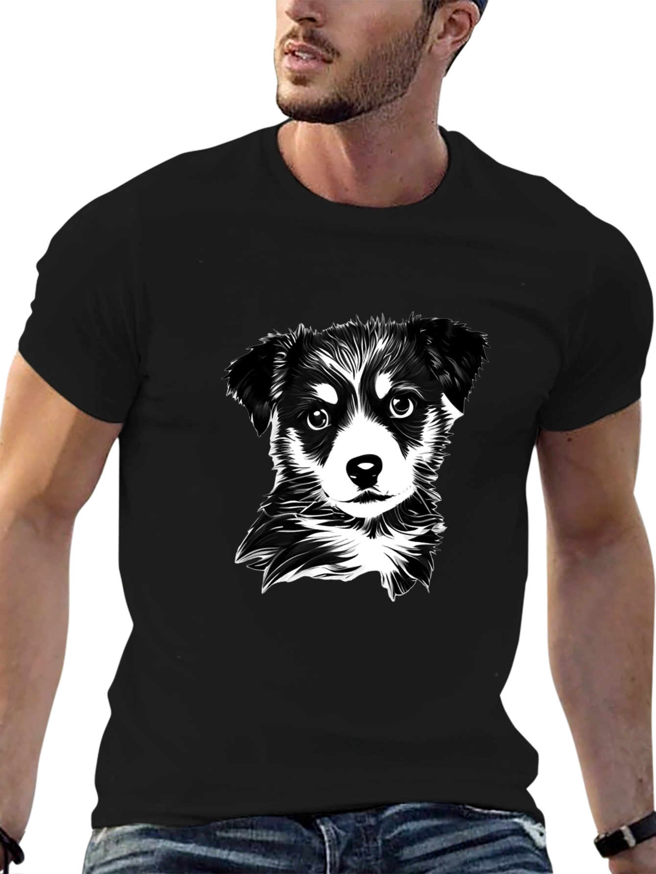 Black Dog Graphic T-Shirt