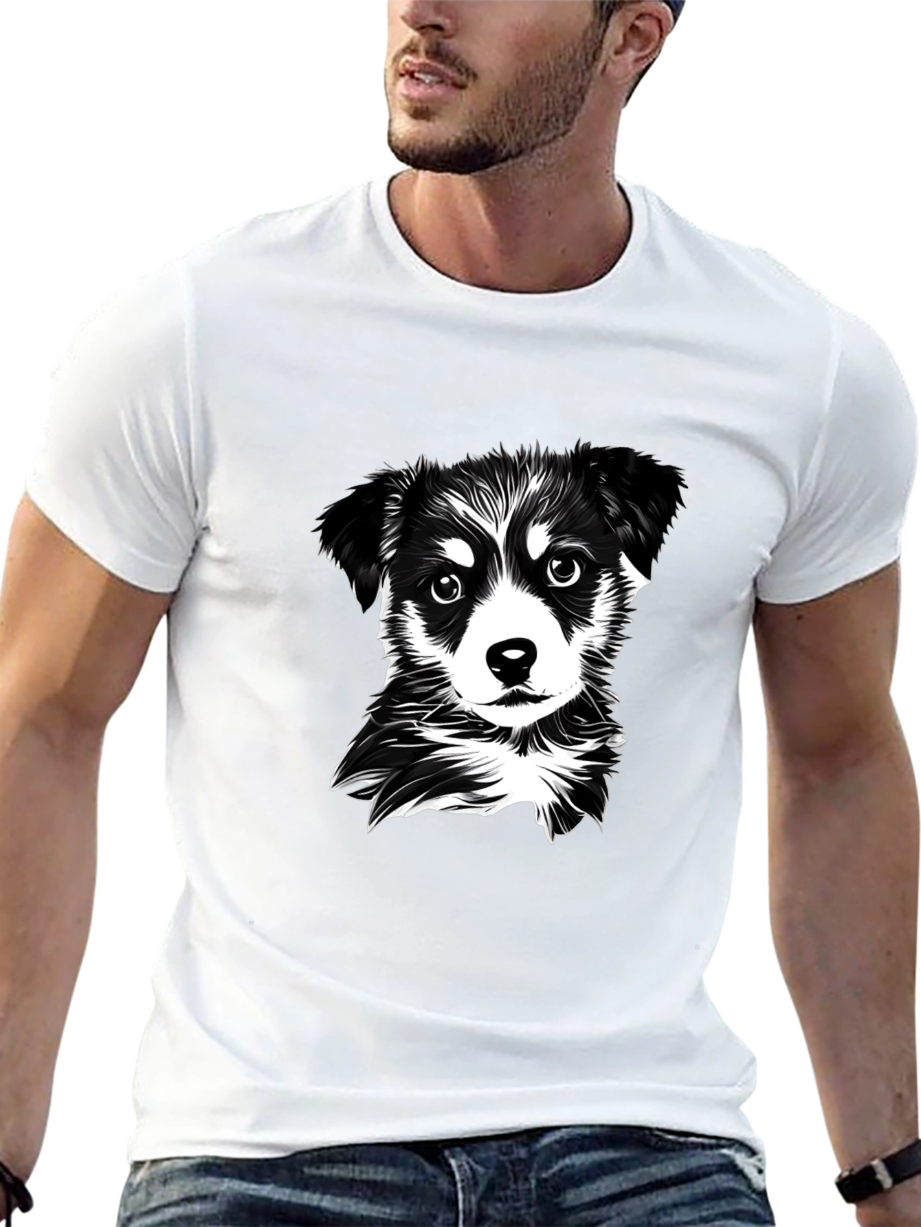 Black Dog Graphic T-Shirt