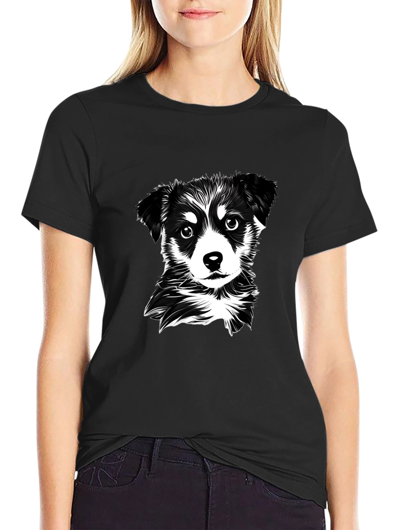 Black Dog Graphic T-Shirt