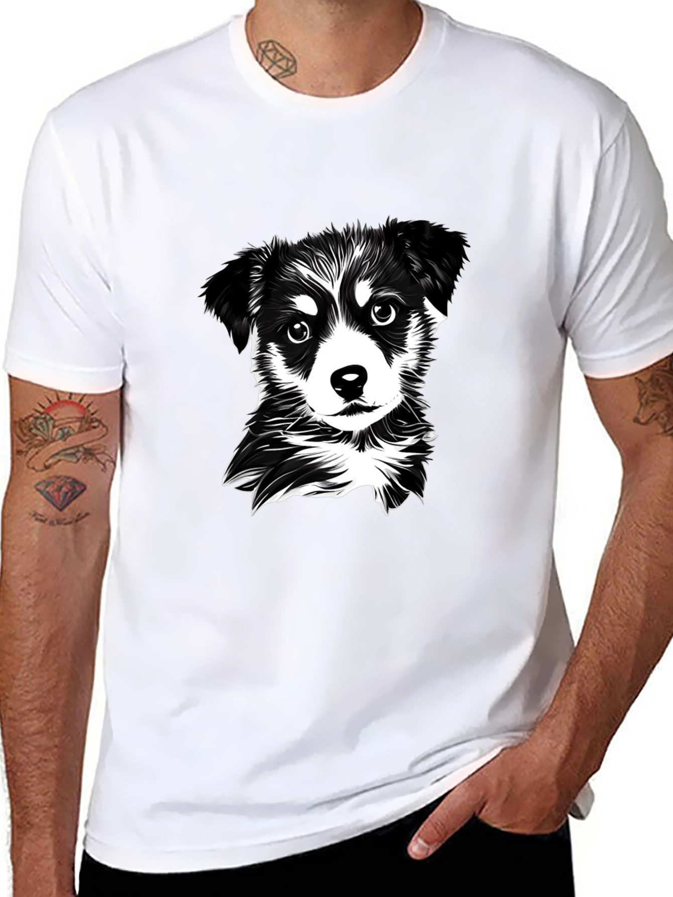 Black Dog Graphic T-Shirt