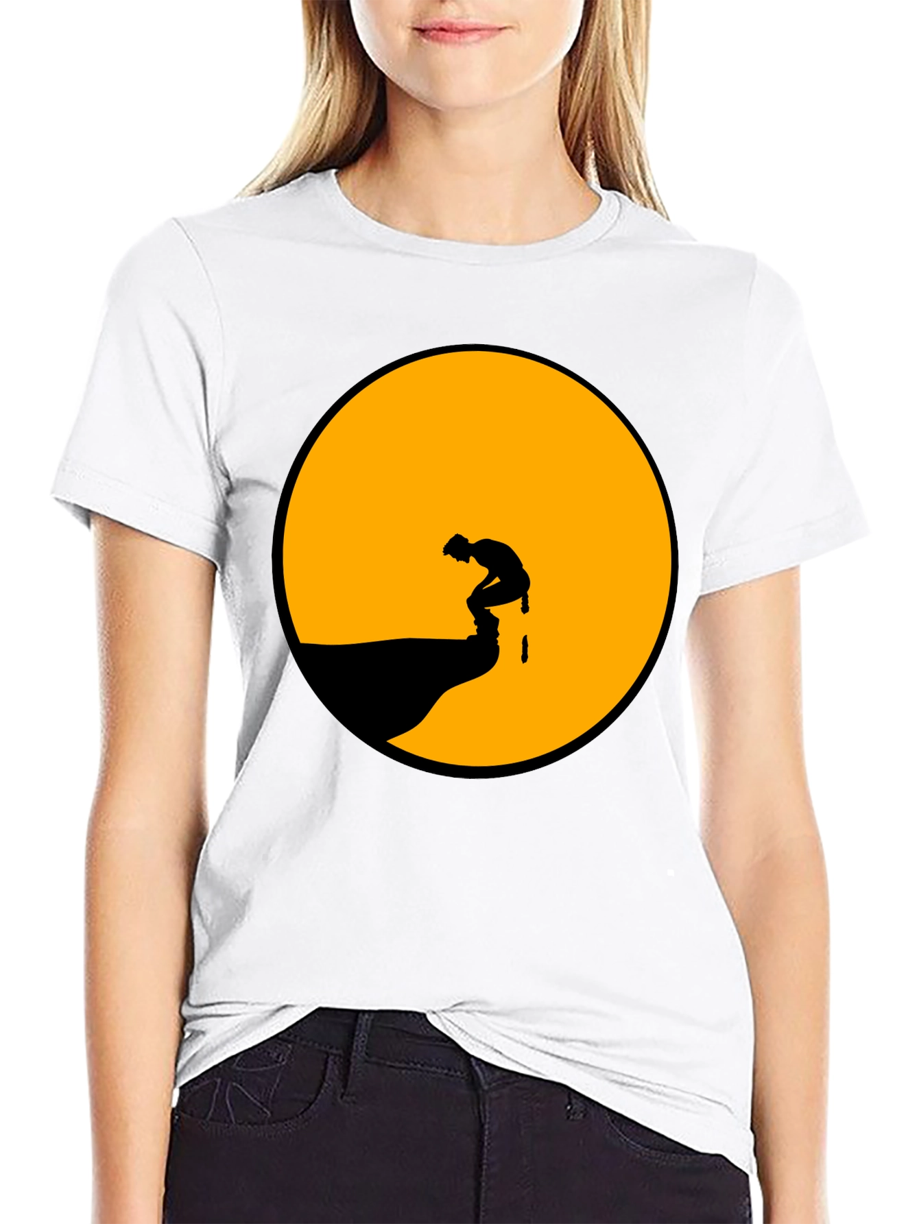 Silhouette Mooning T-Shirt - Graphic Tee