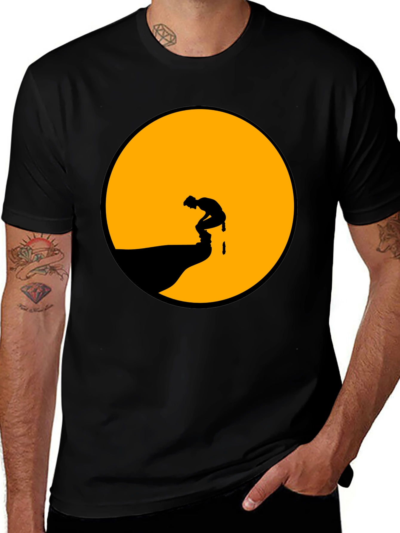 Silhouette Mooning T-Shirt - Graphic Tee