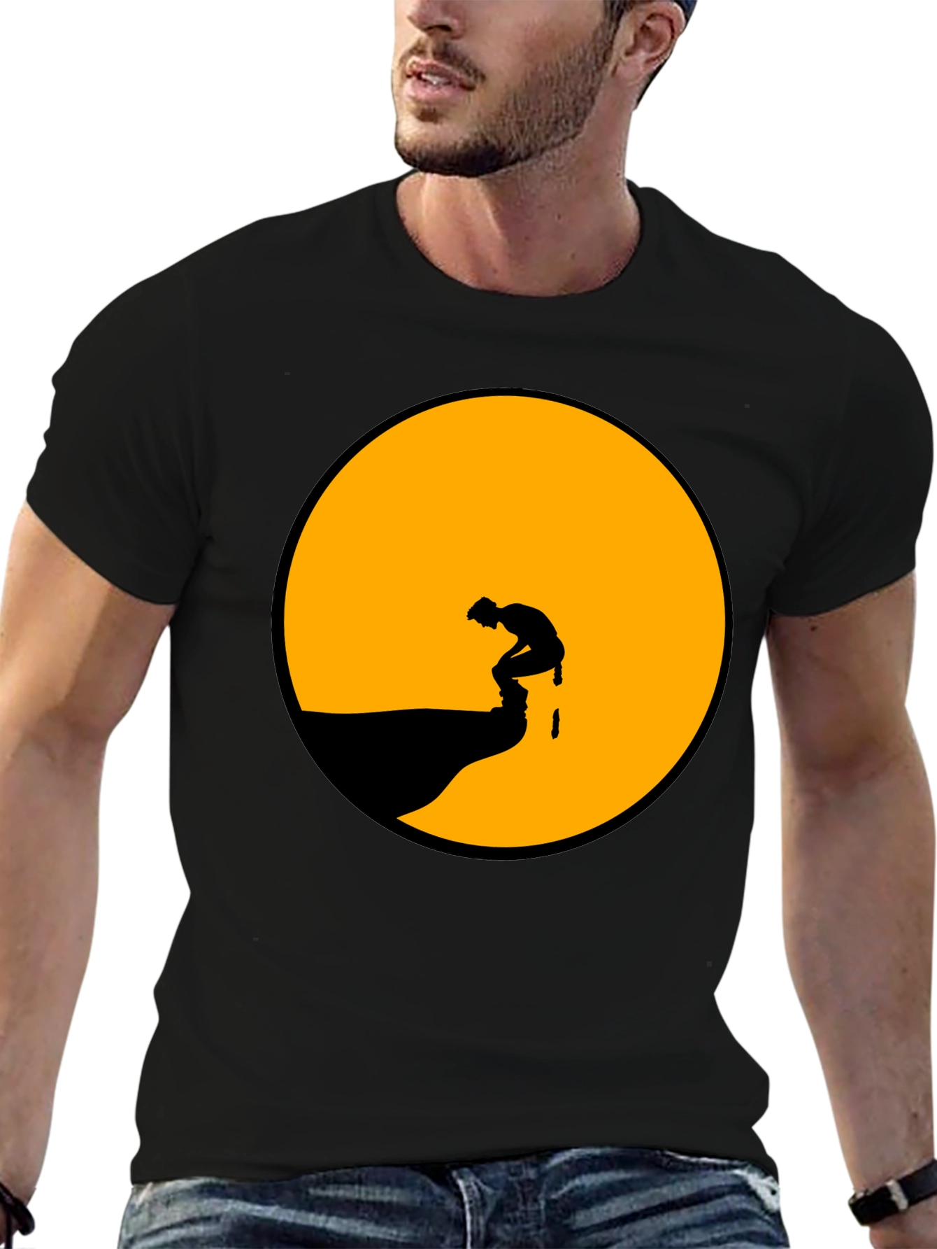 Silhouette Mooning T-Shirt - Graphic Tee
