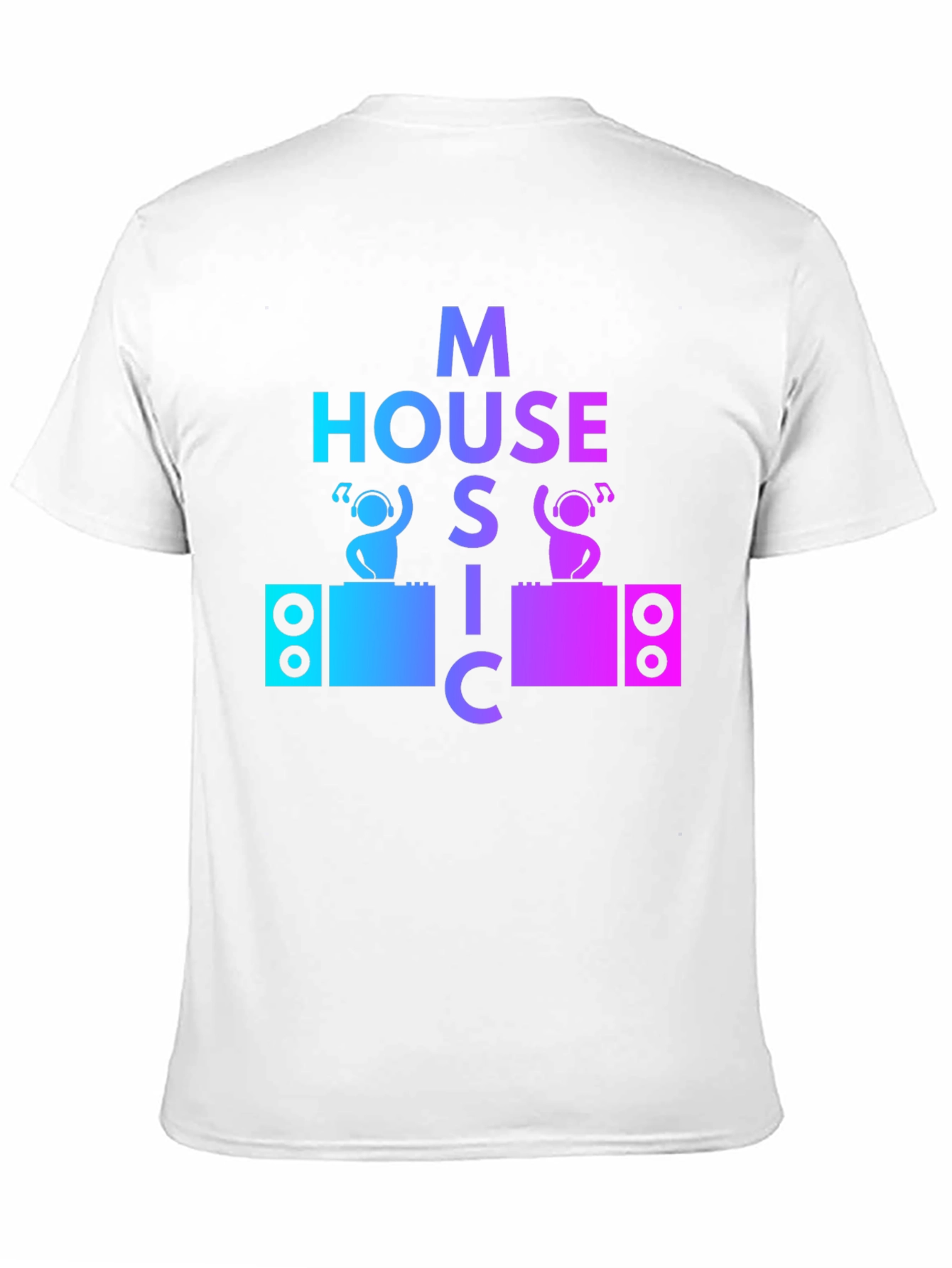House Music DJ Graphic Tee - Mens Black T-Shirt