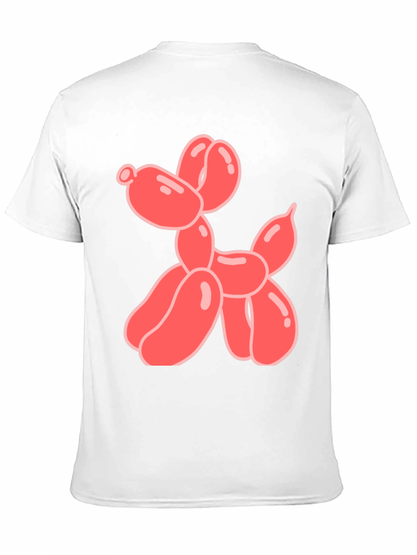 Black T-Shirt with Balloon Dog Graphic