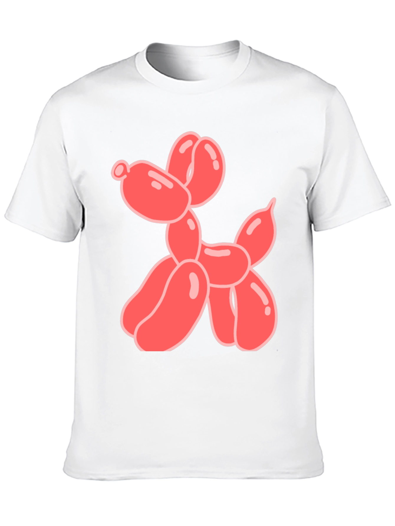 Black T-Shirt with Balloon Dog Graphic