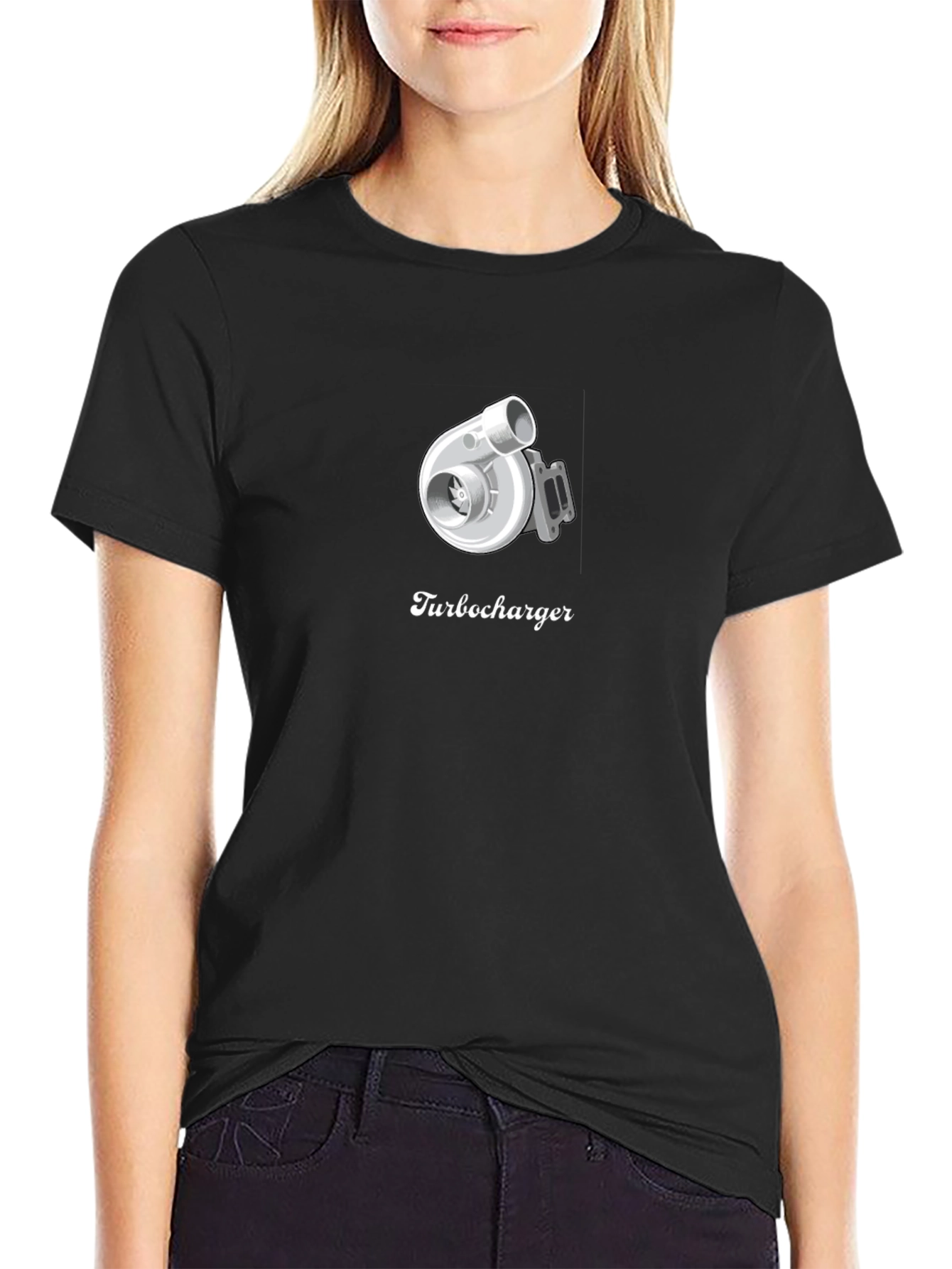 Turbocharger Graphic T-Shirt - Cool Automotive Design